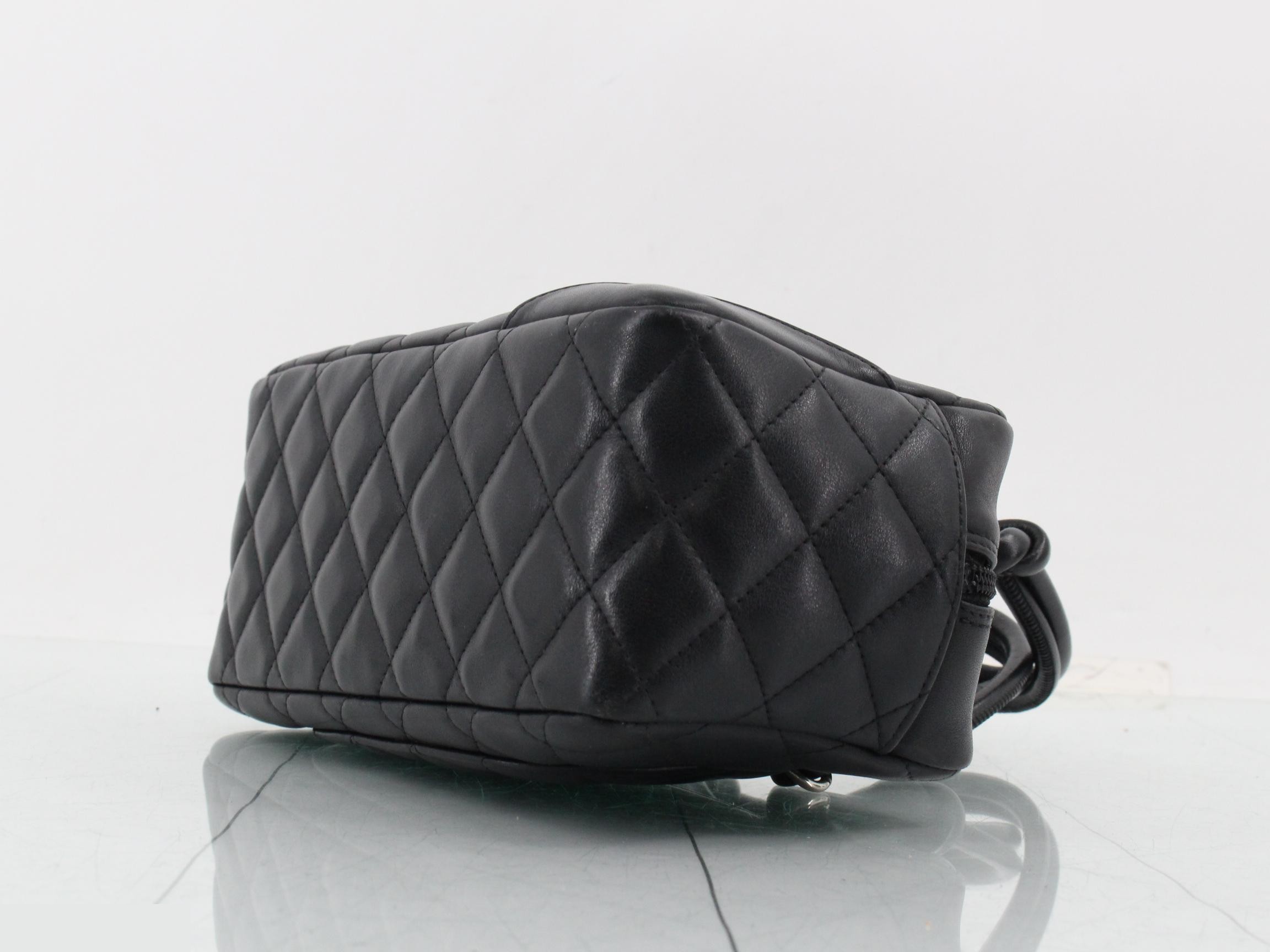 Cambon Line Mini Bowling Bag Handbag - Black — view 6