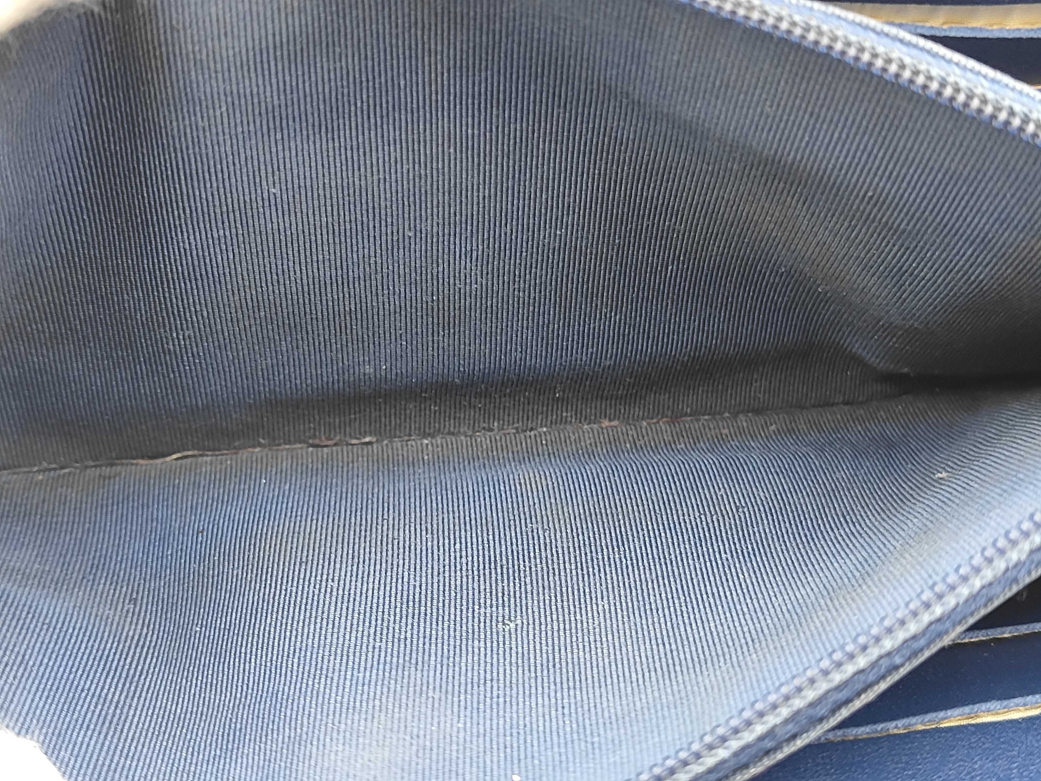 Lambskin Matelassé Long Wallet, Blue Coco, Series 22 — view 6