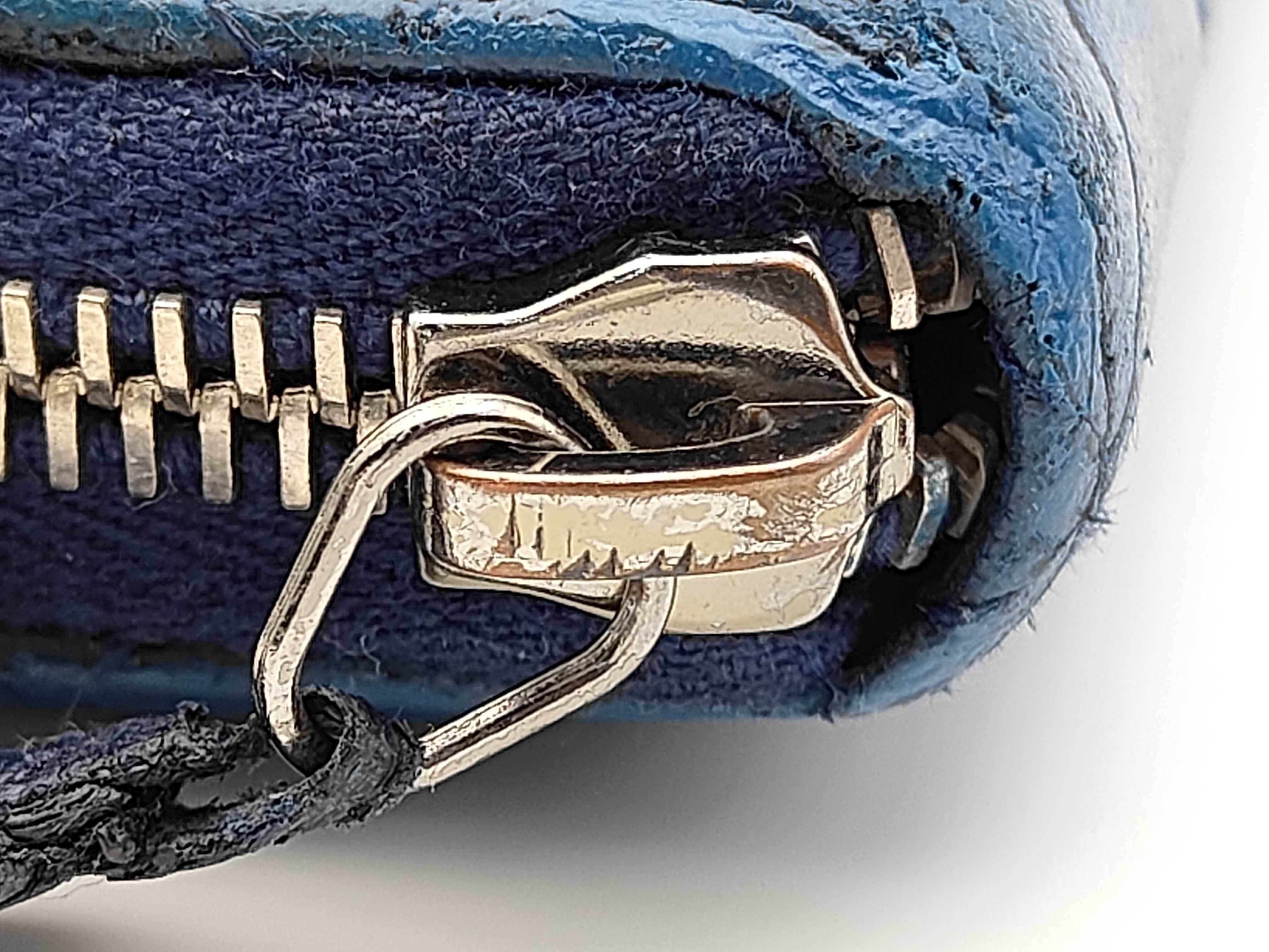 Lambskin Matelassé Long Wallet, Blue Coco, Series 22 — view 8