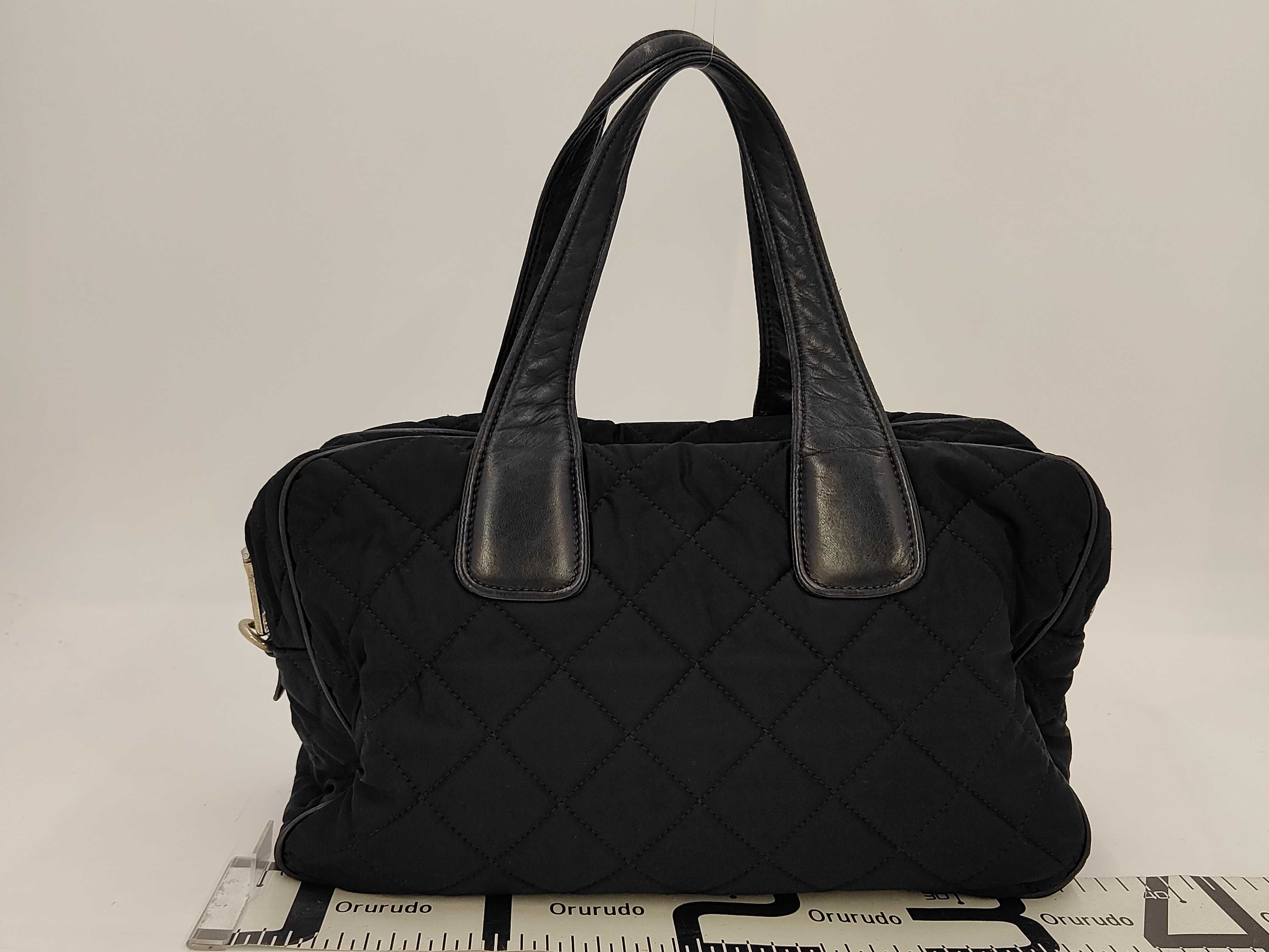 quilted handbag, black. — view 2