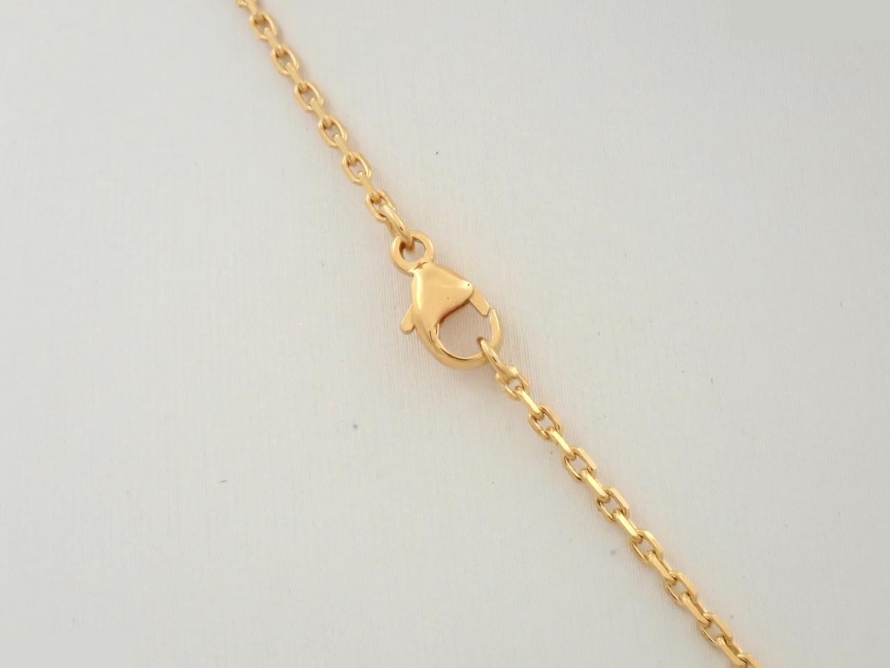 Mini Pop Ash Necklace, Gold Plated, Chain approx. 40cm — view 2