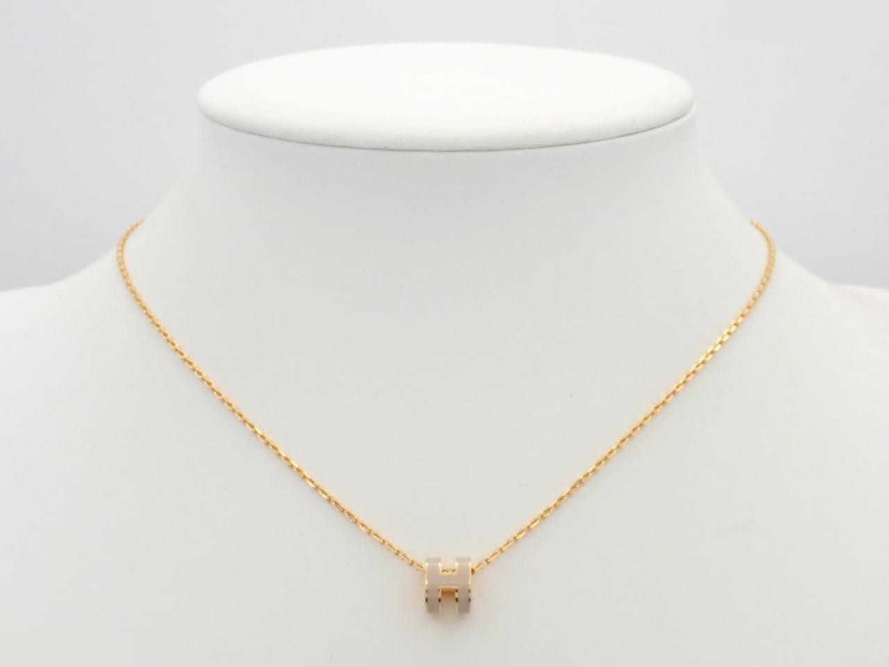 Mini Pop Ash Necklace, Gold Plated, Chain approx. 40cm — view 3