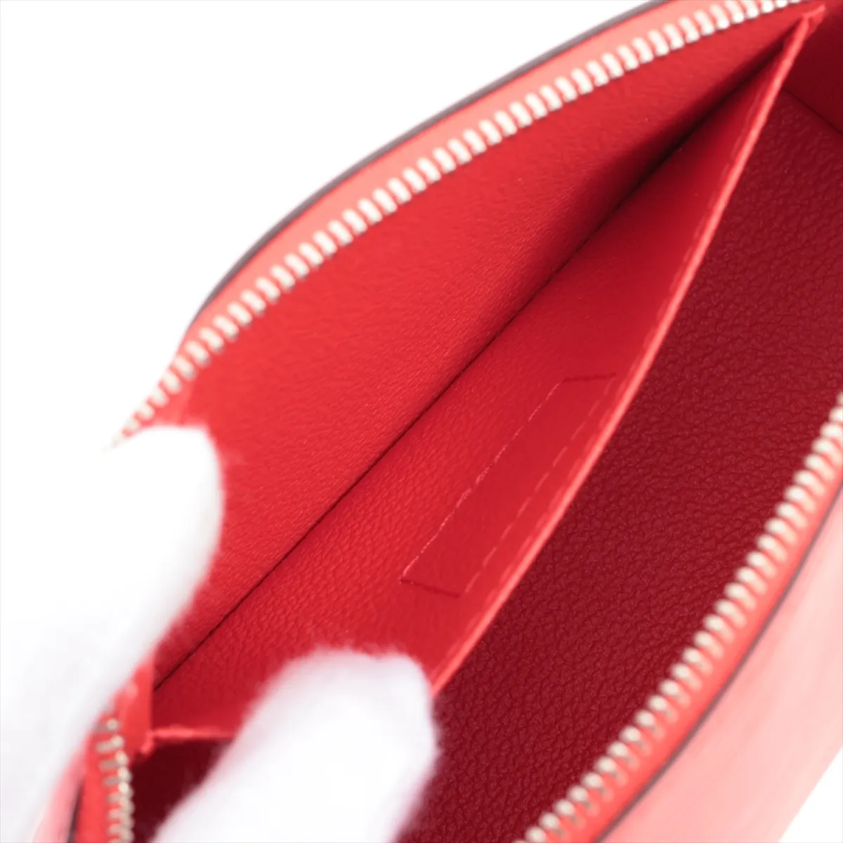 Epi Pochette Cosmetic M41114 SR1178 Coquelicot Pouch — view 4