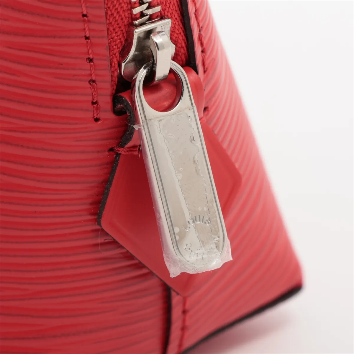 Epi Pochette Cosmetic M41114 SR1178 Coquelicot Pouch — view 6
