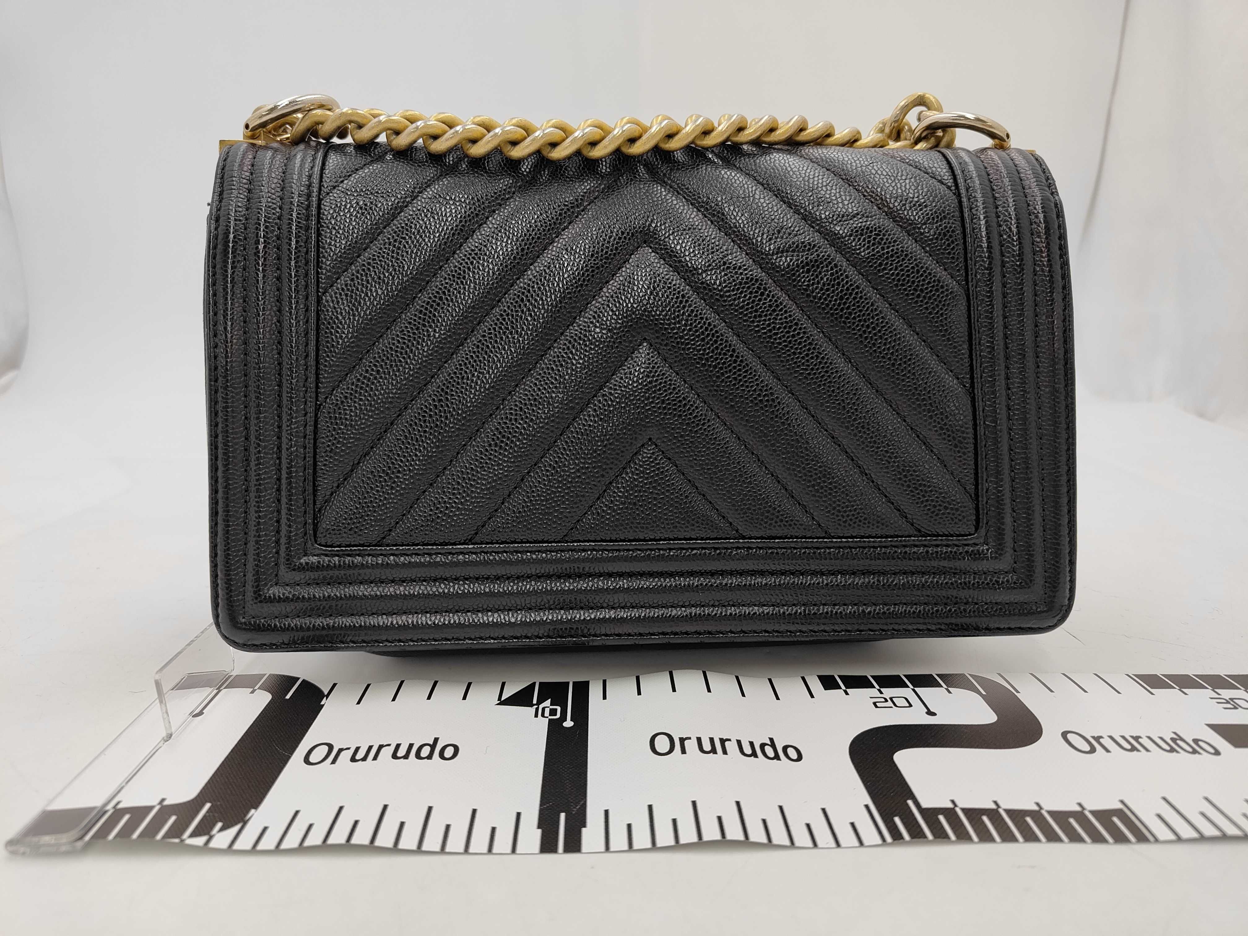 Boy Chanel Black Shoulder Bag (Serial Number 24) — view 2