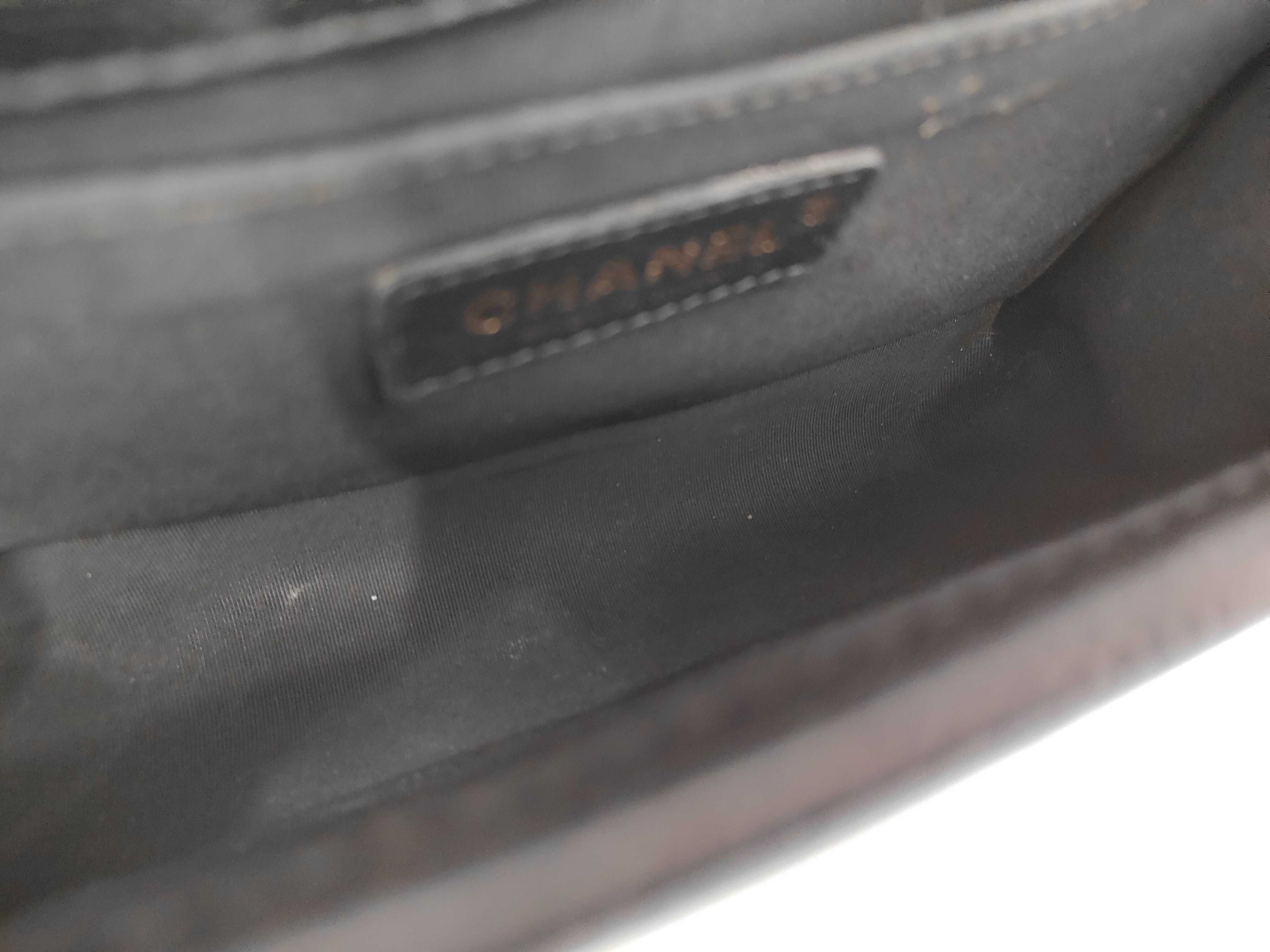 Boy Chanel Black Shoulder Bag (Serial Number 24) — view 12
