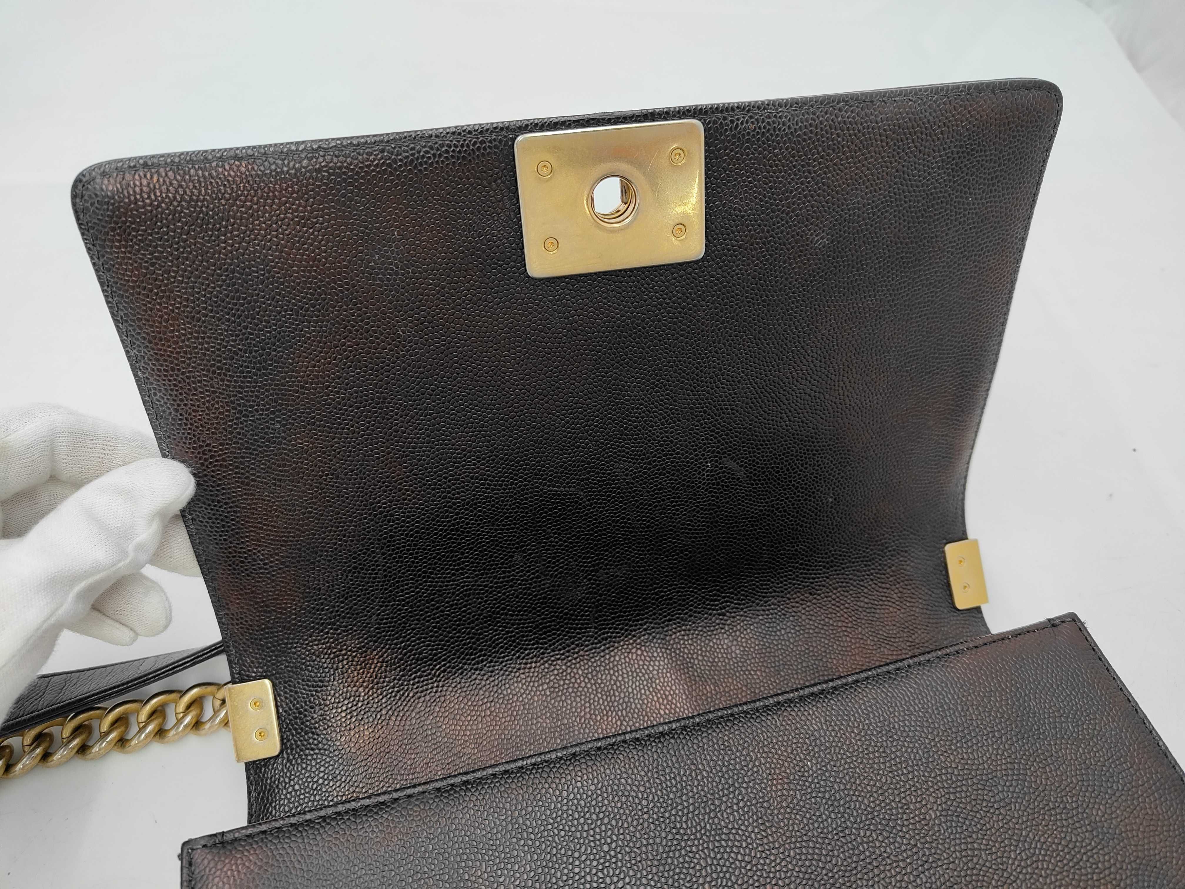 Boy Chanel Black Shoulder Bag (Serial Number 24) — view 9