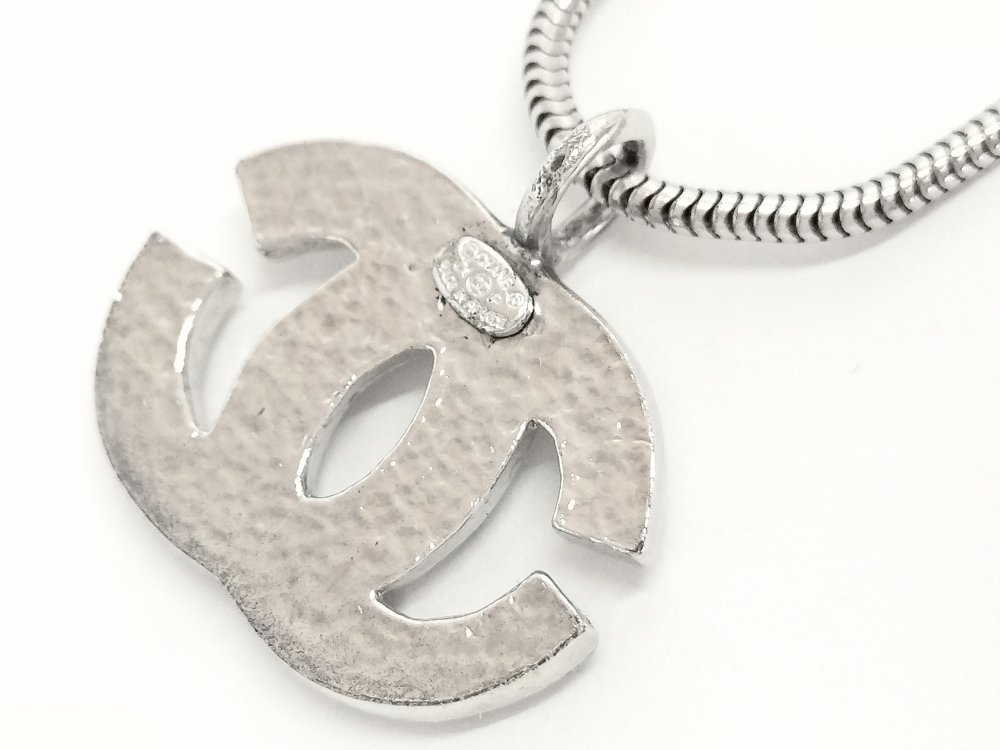 Coco Rhinestone Silver Necklace Chain (approx. 44cm) — view 4