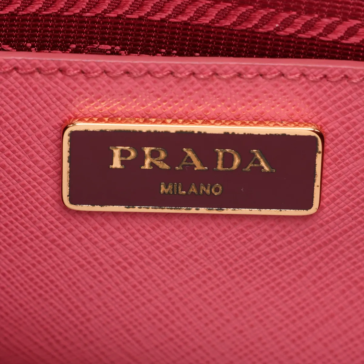 Saffiano Lux BN2558 Leather 2-Way Handbag Pink — view 11