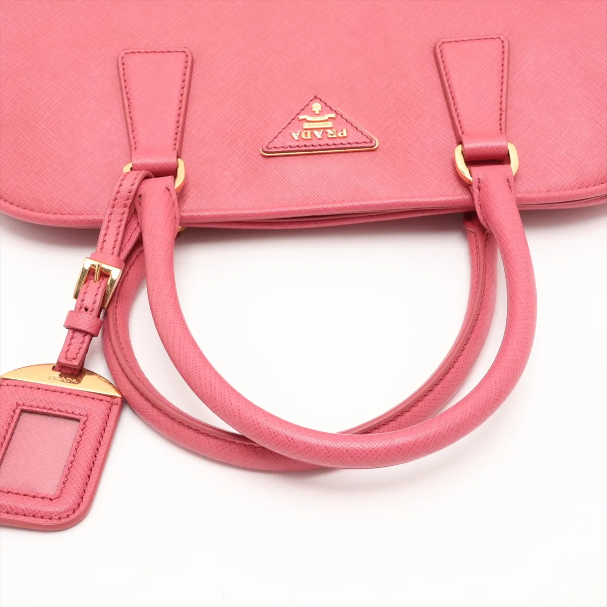 Saffiano Lux BN2558 Leather 2-Way Handbag Pink — view 5
