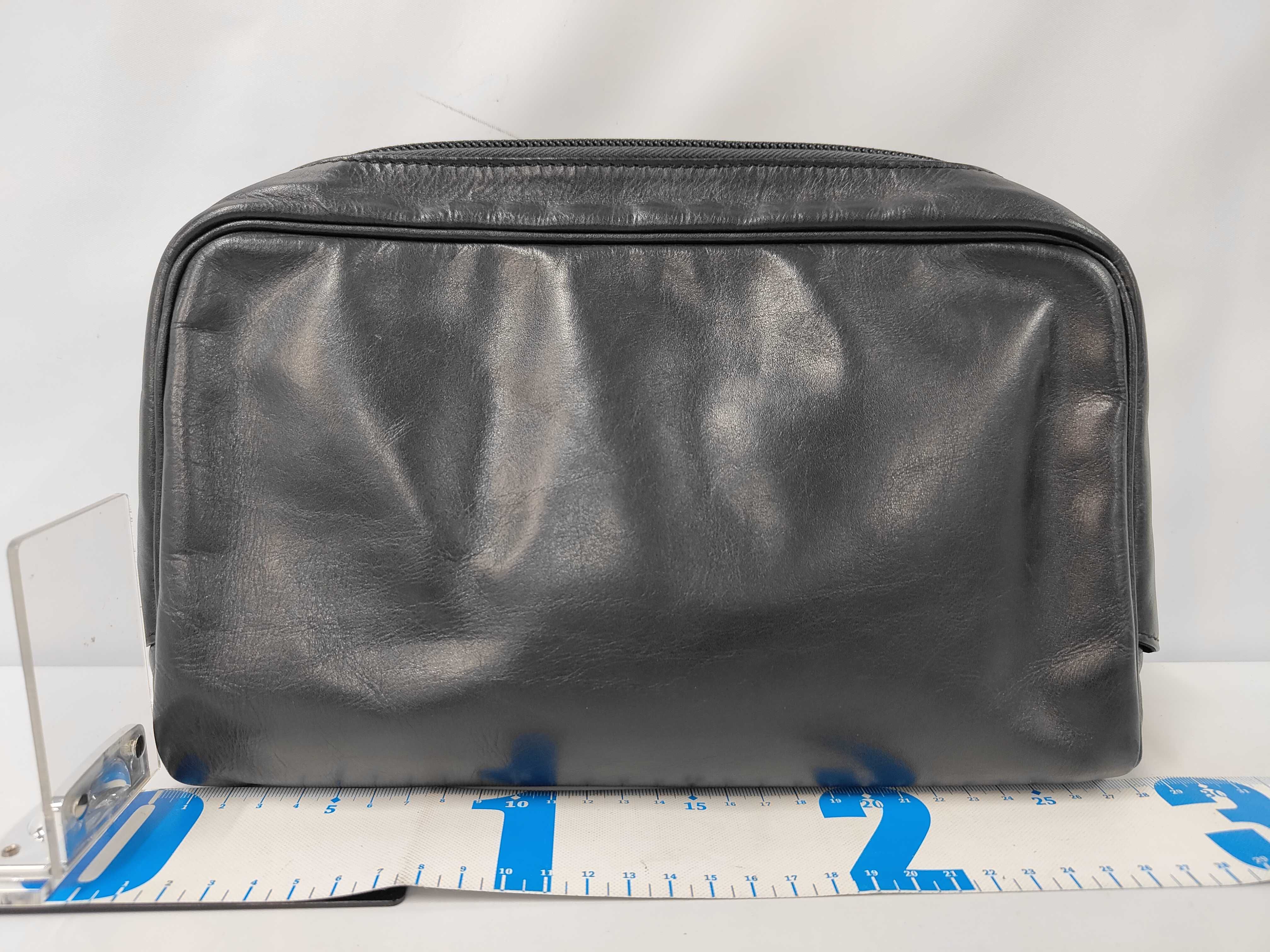 Anagram Leather Pouch Multi-case Handbag Clutch Bag — view 2