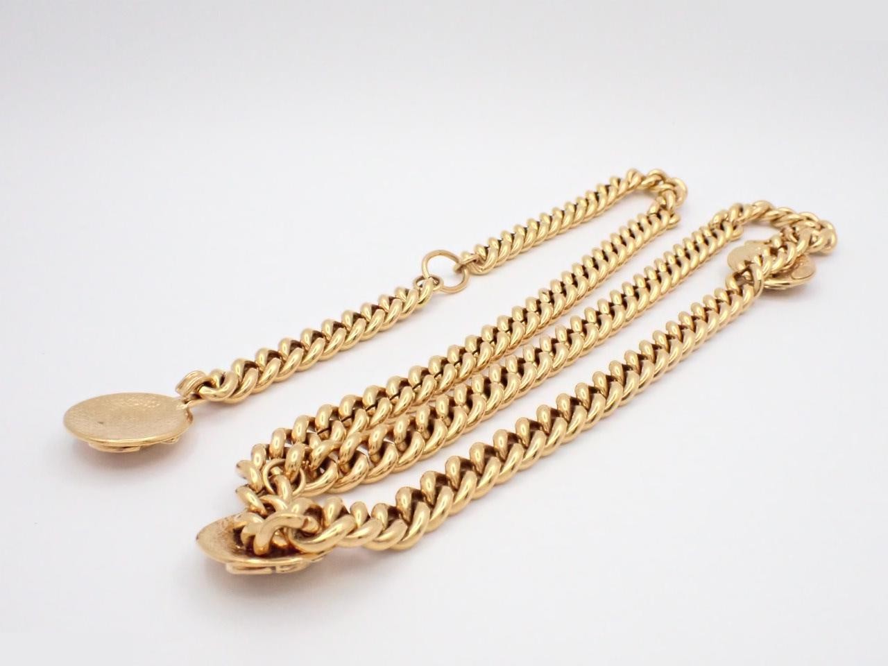 Chain belt, GP (Gold Plated), chain approximately 85cm — view 2