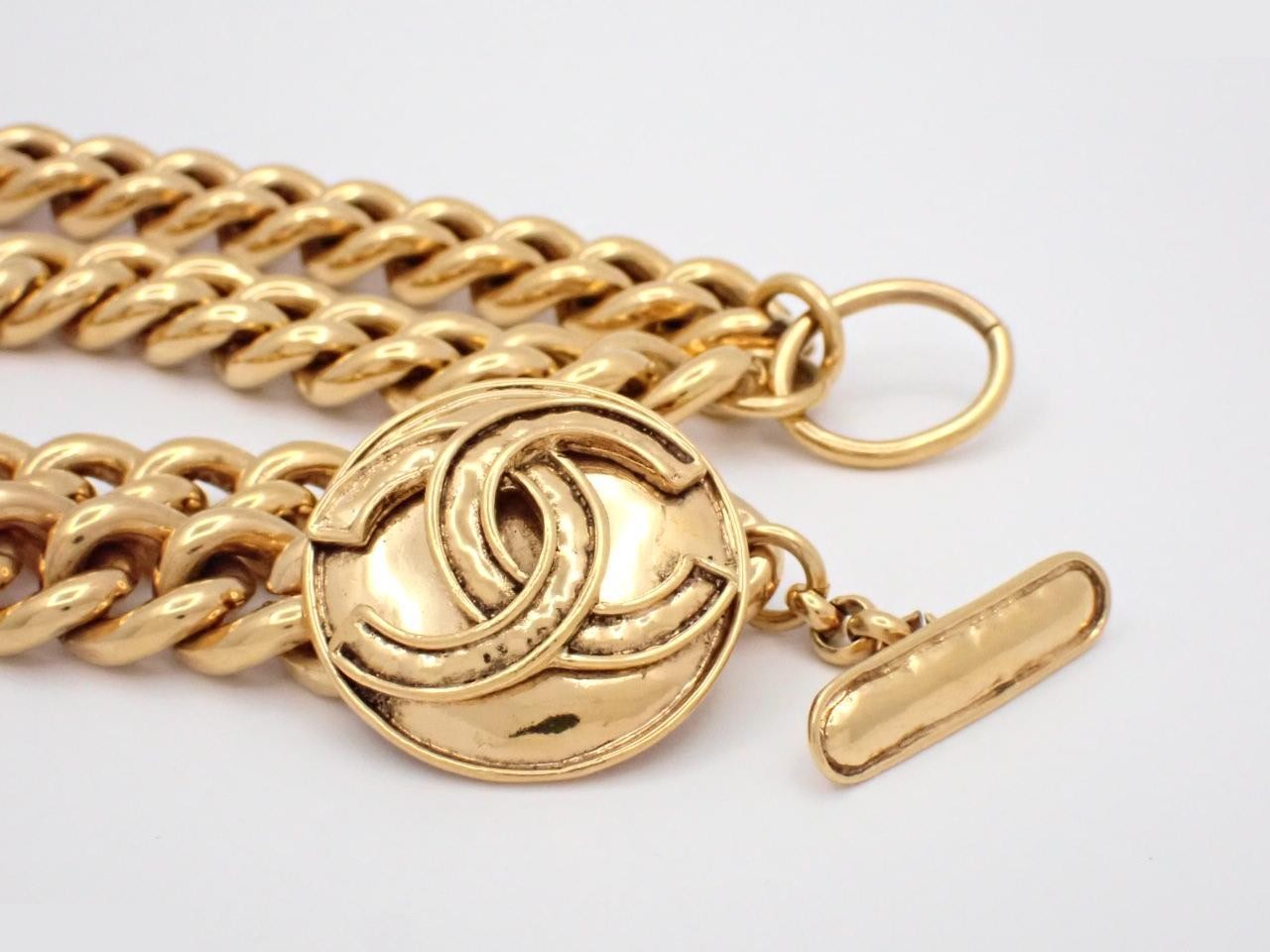 Chain belt, GP (Gold Plated), chain approximately 85cm — view 3