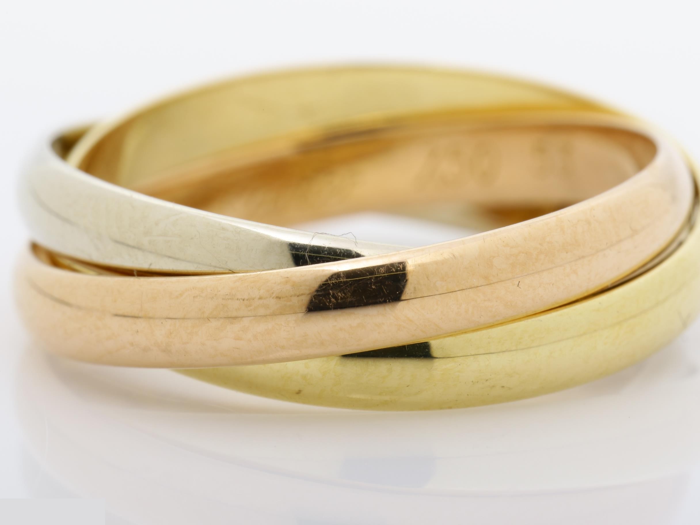 Trinity (precious metal) ring, 750, 4.8g, #53 — view 2