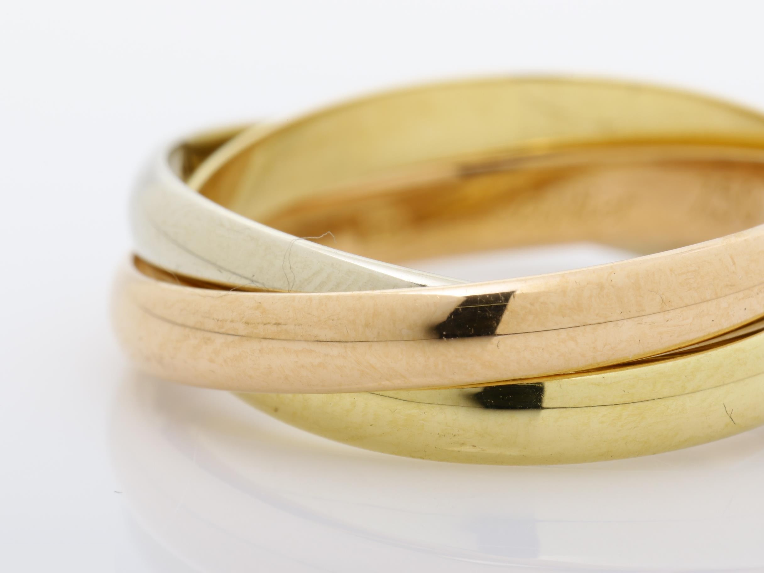 Trinity (precious metal) ring, 750, 4.8g, #53 — view 3