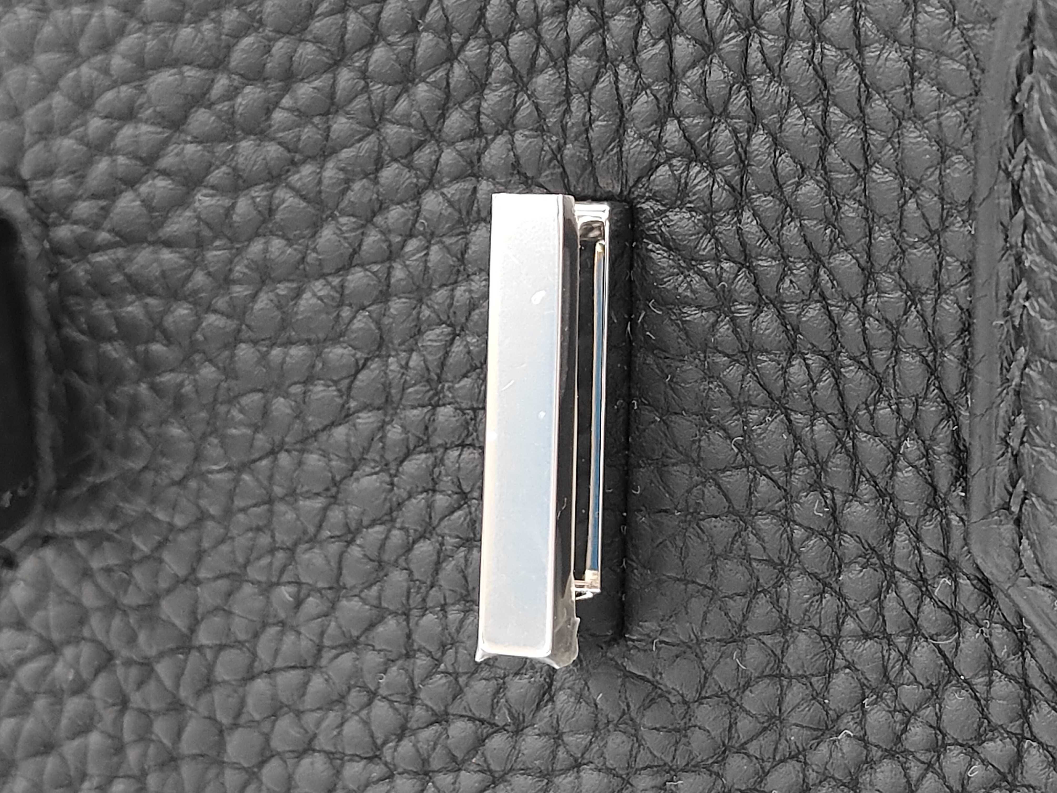Birkin 30 Togo Black Silver Hardware G Stamp Handbag — view 12