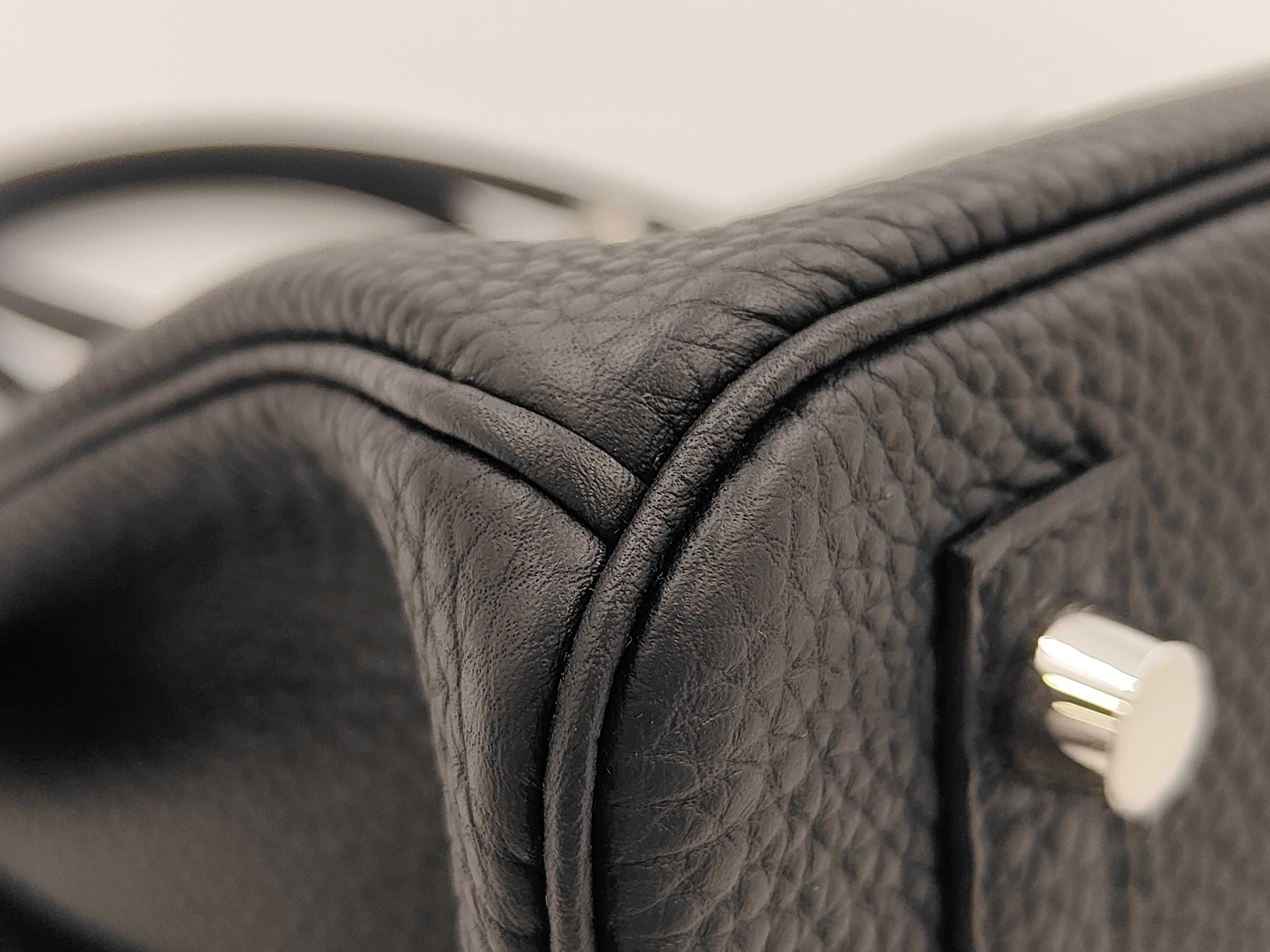 Birkin 30 Togo Black Silver Hardware G Stamp Handbag — view 4