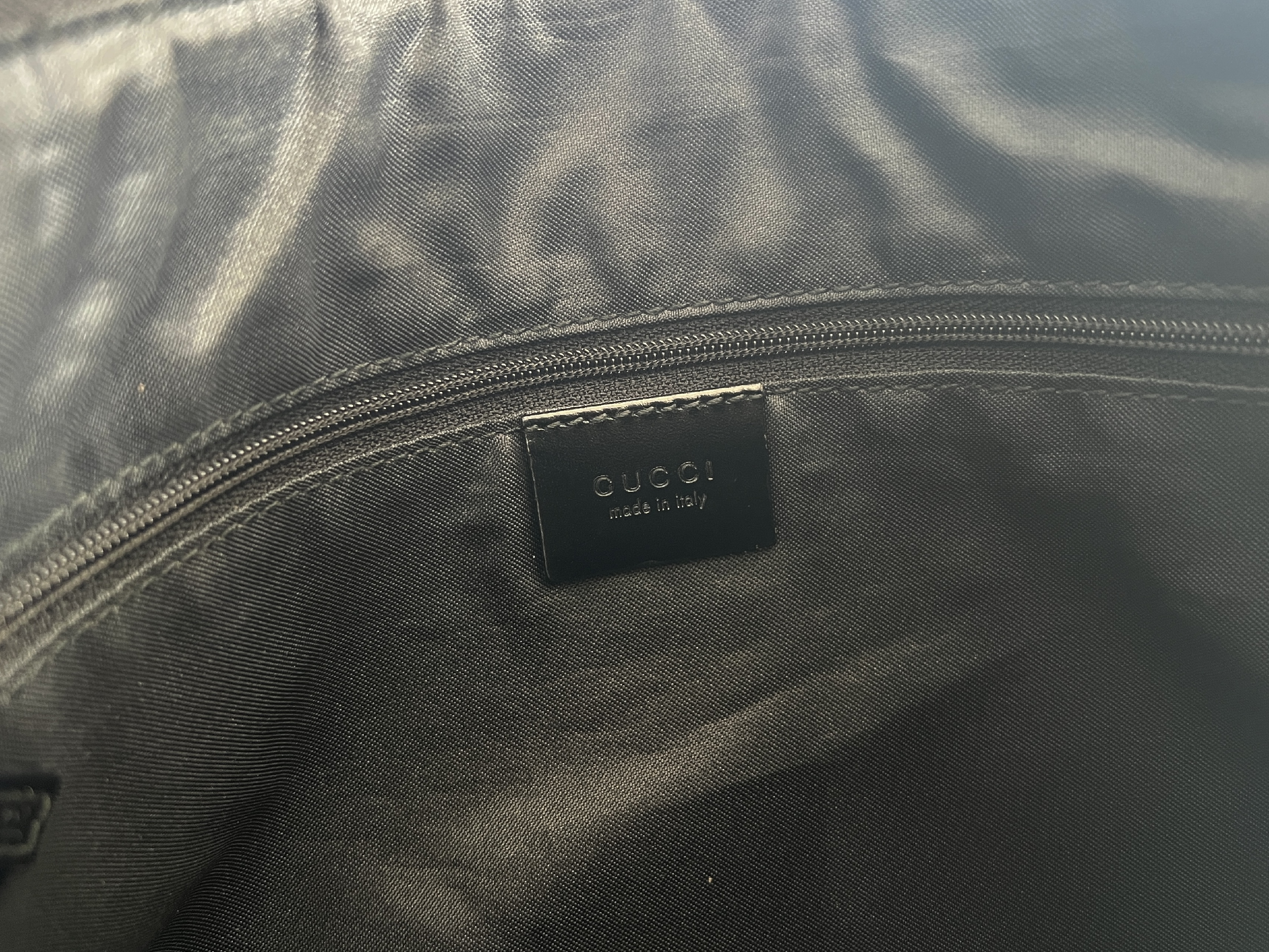 GG Velour Suede Hobo Leather One-Shoulder Bag — view 6