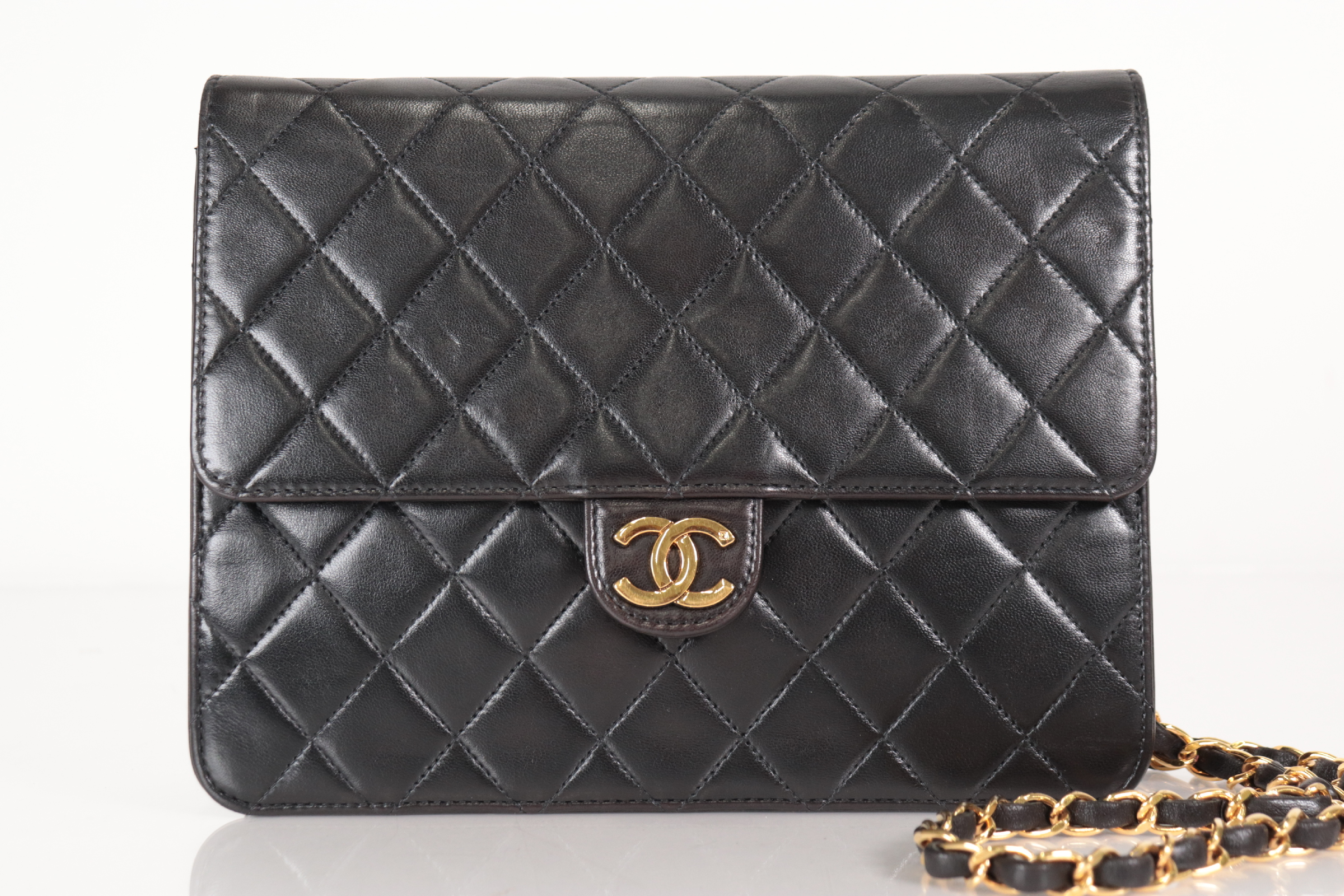 Push-Lock Lambskin Mini Chain Shoulder Bag (Serial No. 3) — view 2