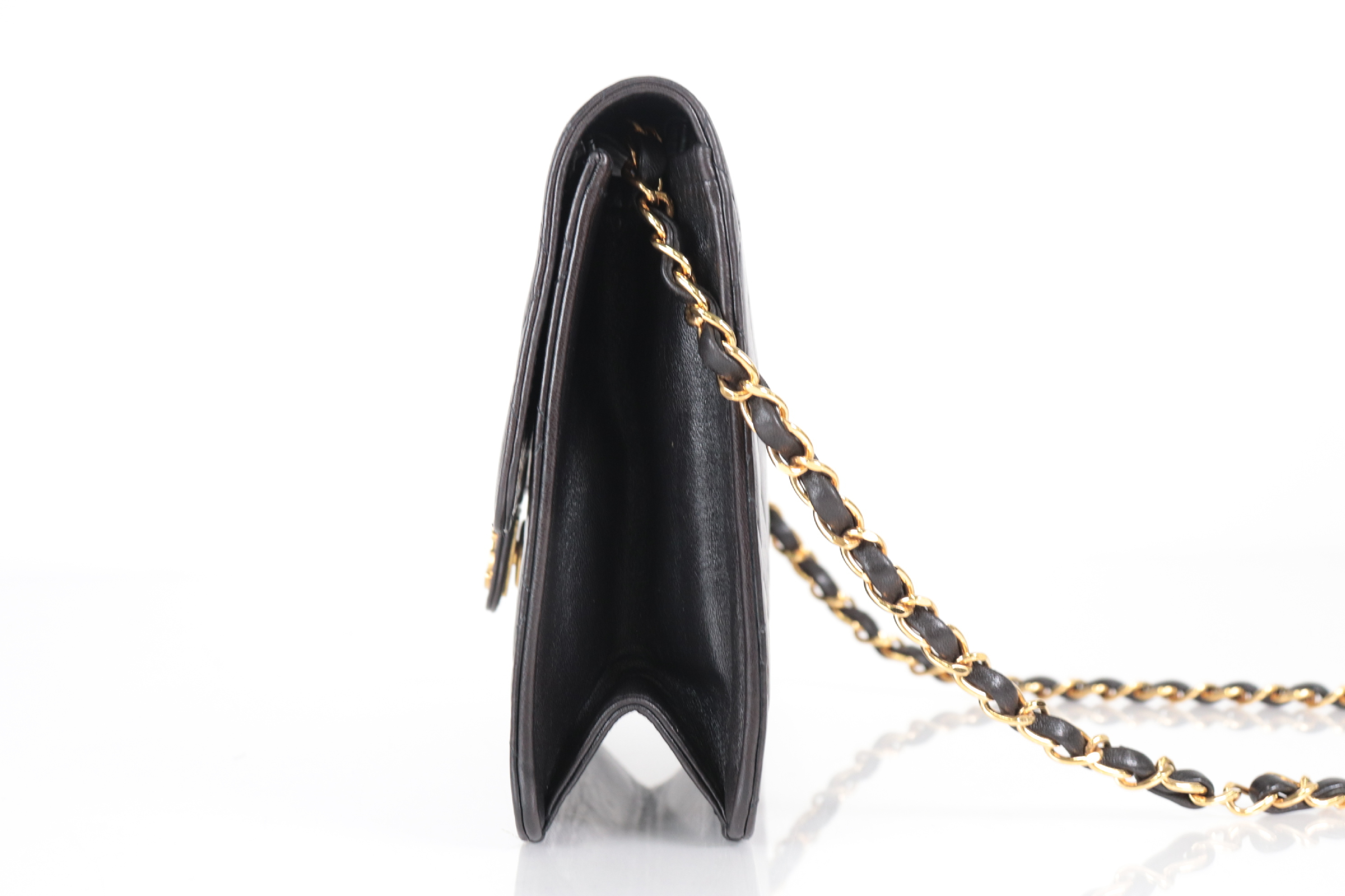 Push-Lock Lambskin Mini Chain Shoulder Bag (Serial No. 3) — view 4
