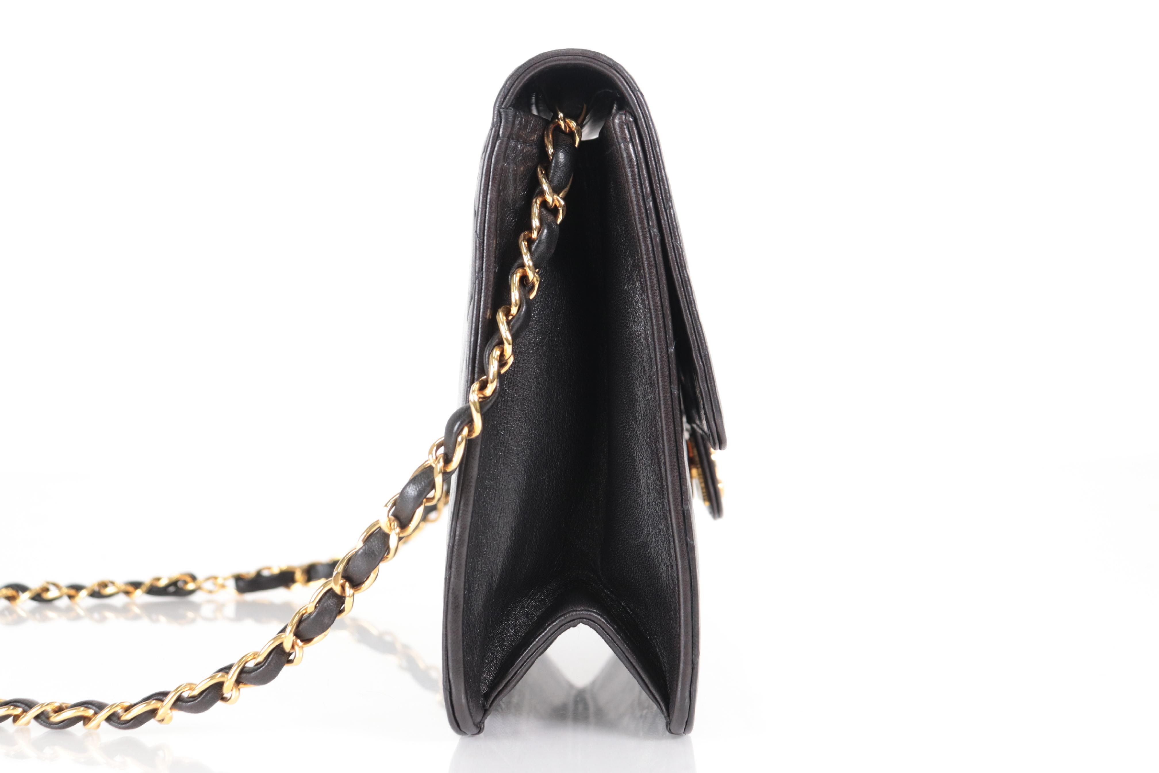 Push-Lock Lambskin Mini Chain Shoulder Bag (Serial No. 3) — view 5