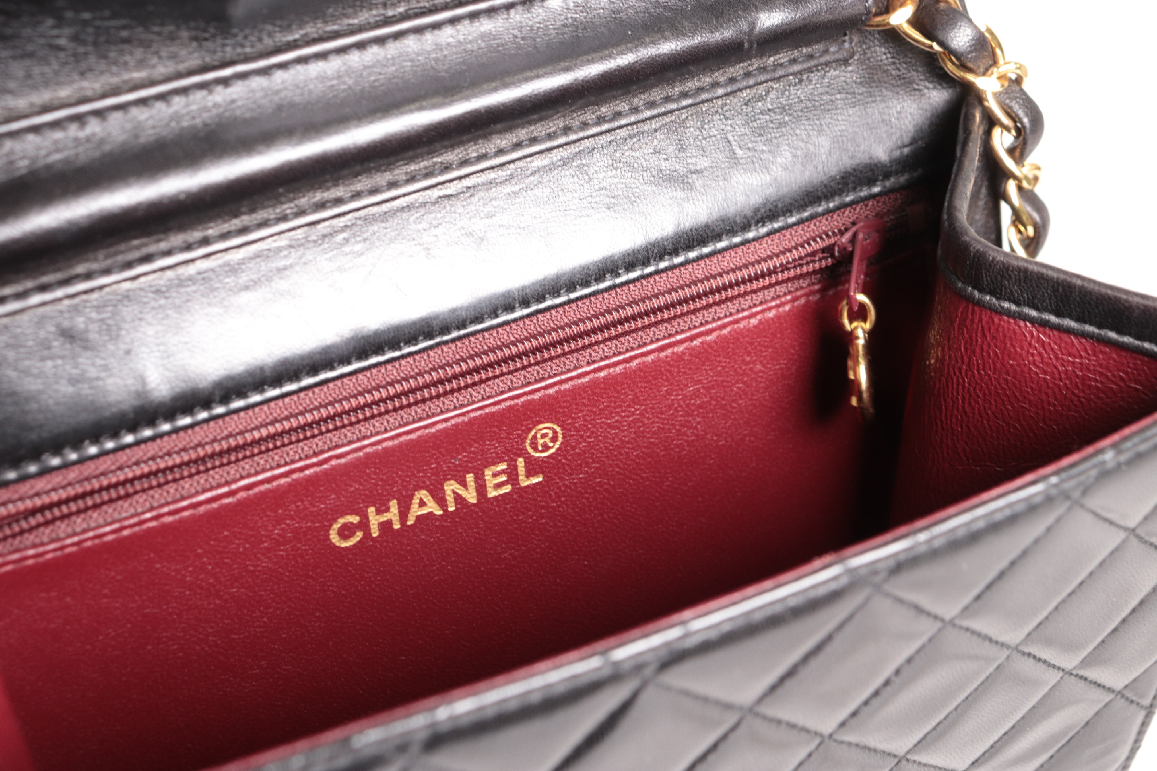 Push-Lock Lambskin Mini Chain Shoulder Bag (Serial No. 3) — view 8