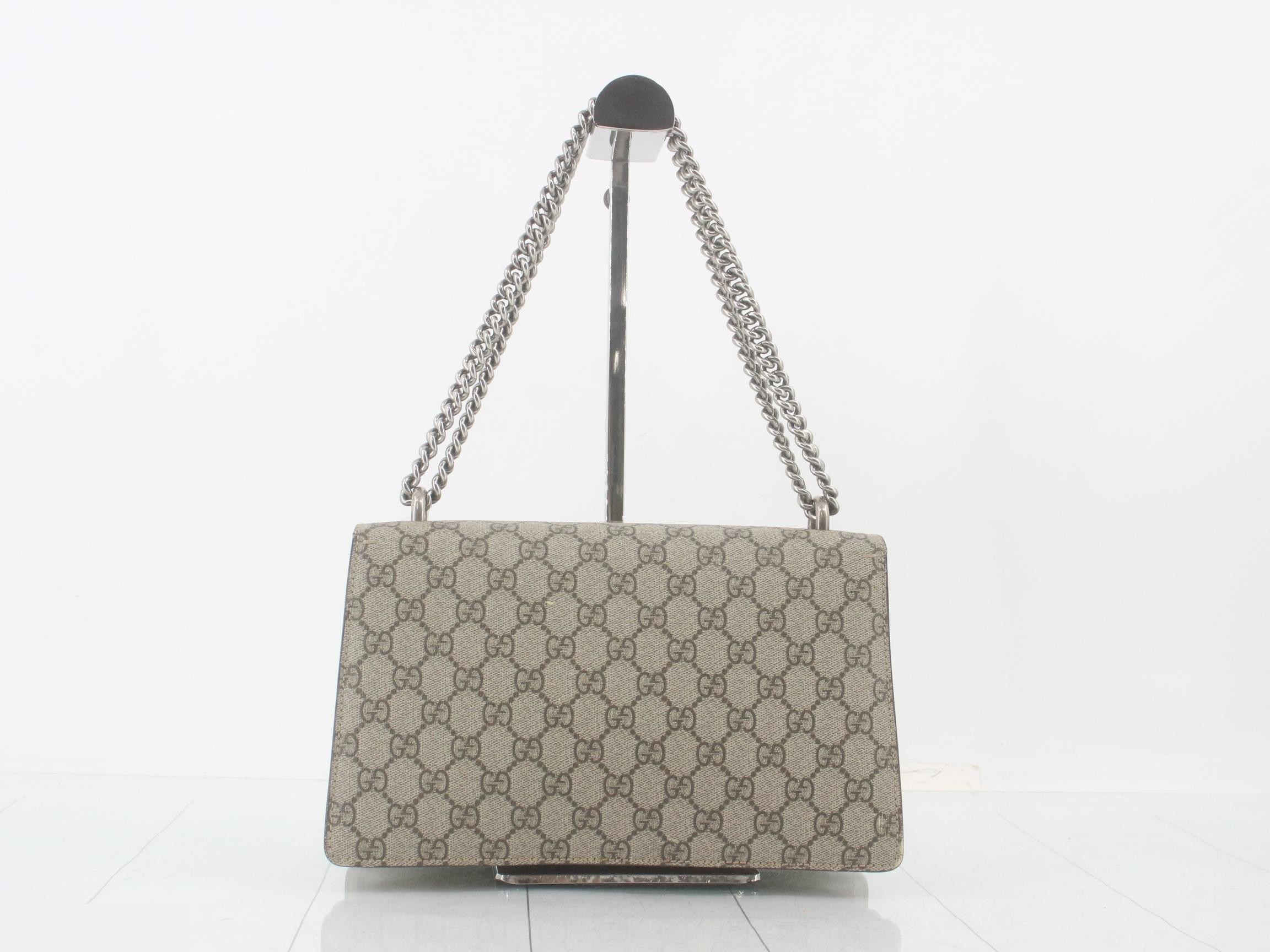 Dionysus GG Supreme Suede Chain Shoulder Bag — view 2