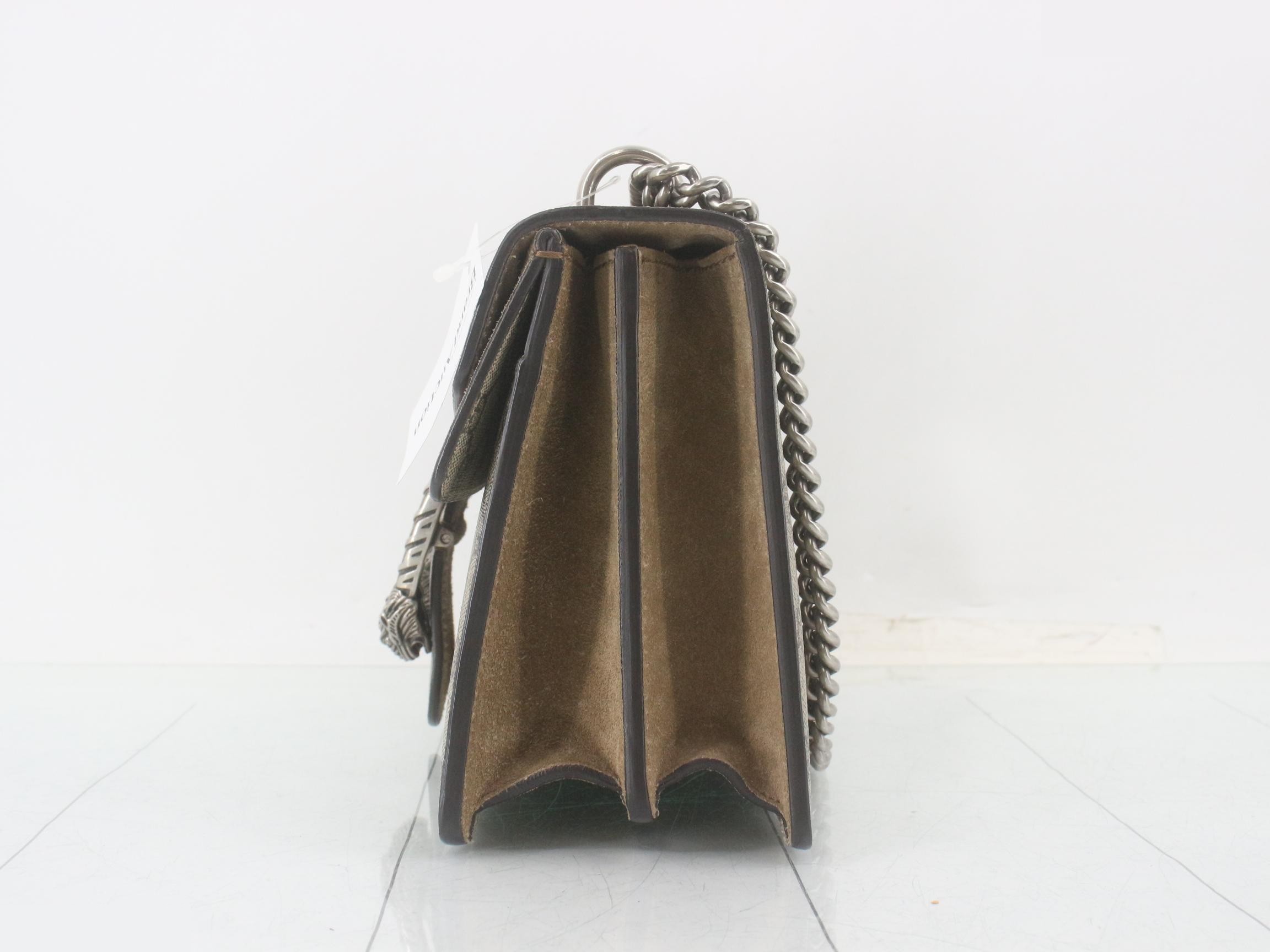 Dionysus GG Supreme Suede Chain Shoulder Bag — view 3
