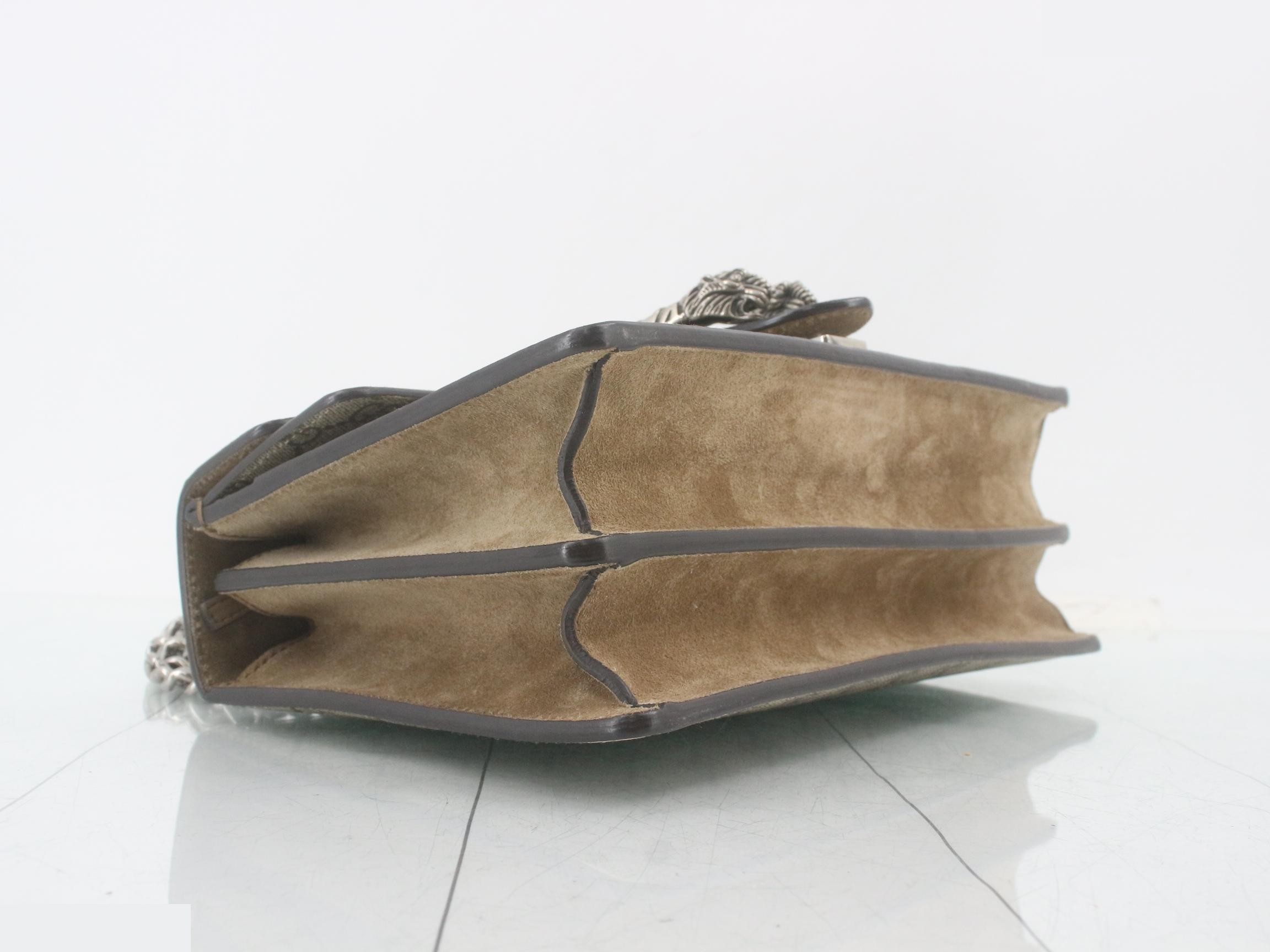 Dionysus GG Supreme Suede Chain Shoulder Bag — view 5