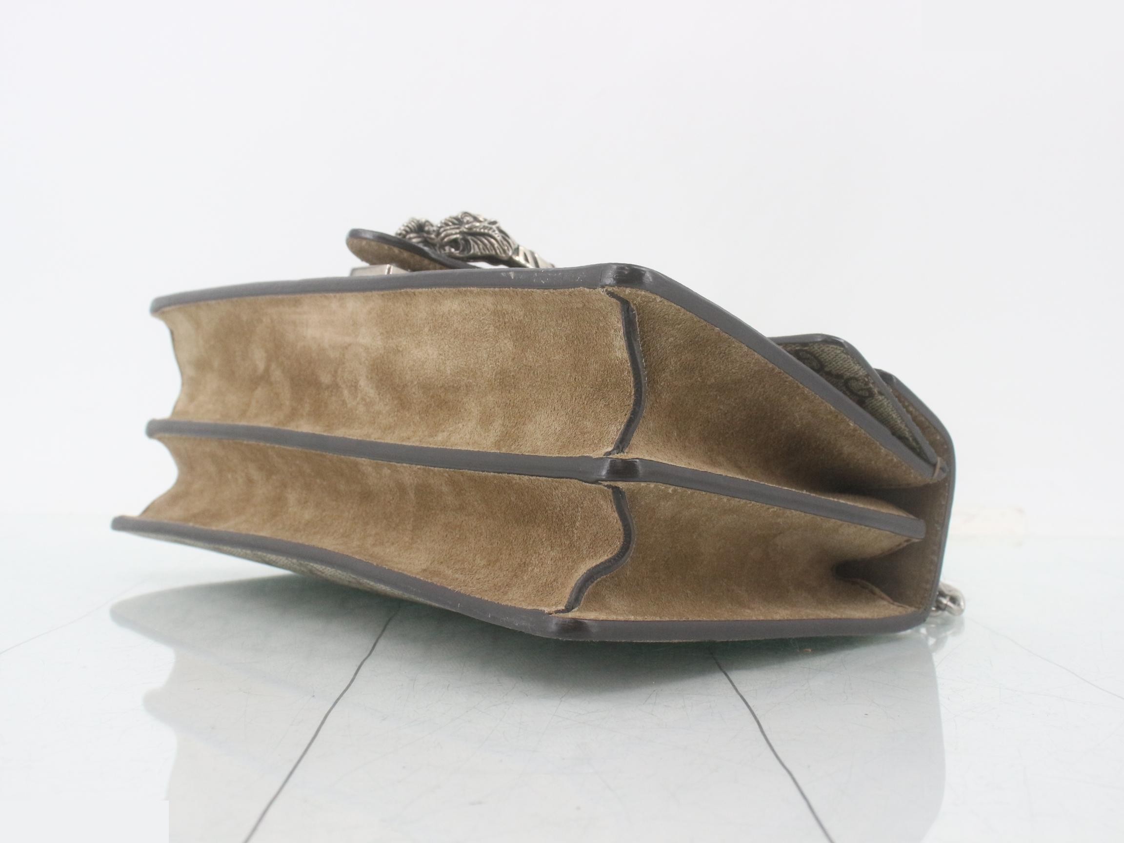 Dionysus GG Supreme Suede Chain Shoulder Bag — view 6