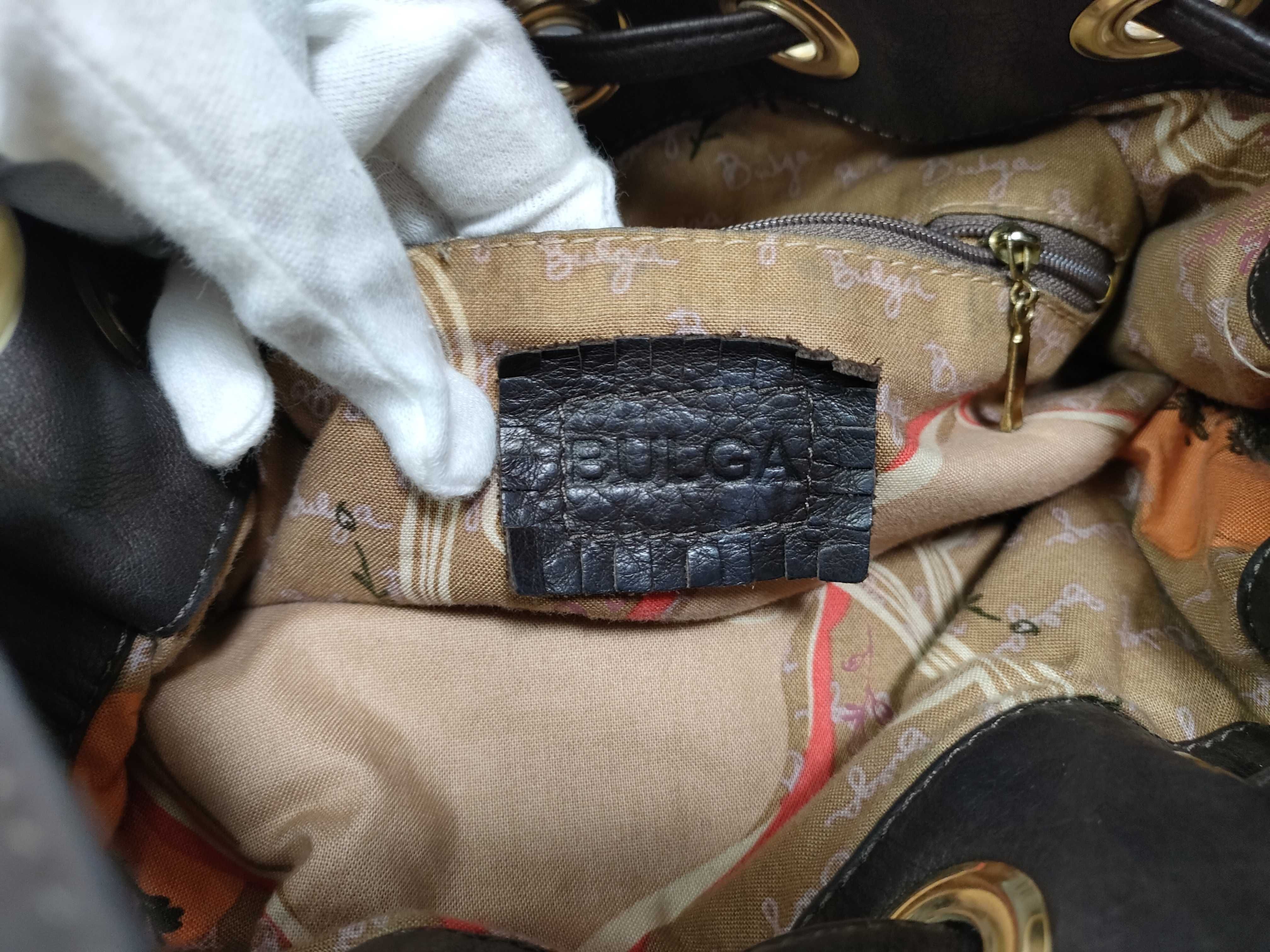 Leather Drawstring Shoulder Bag — view 14