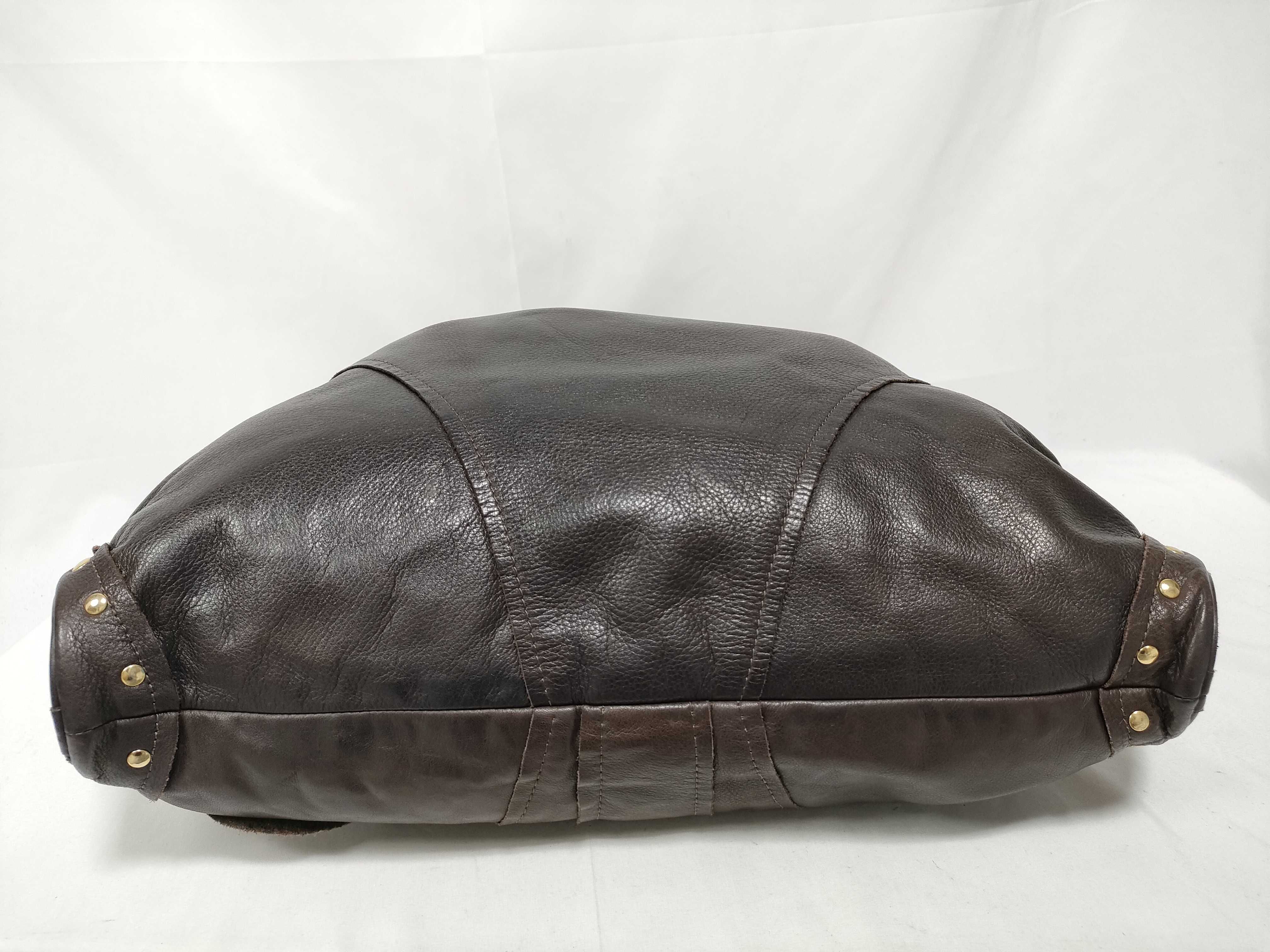 Leather Drawstring Shoulder Bag — view 3
