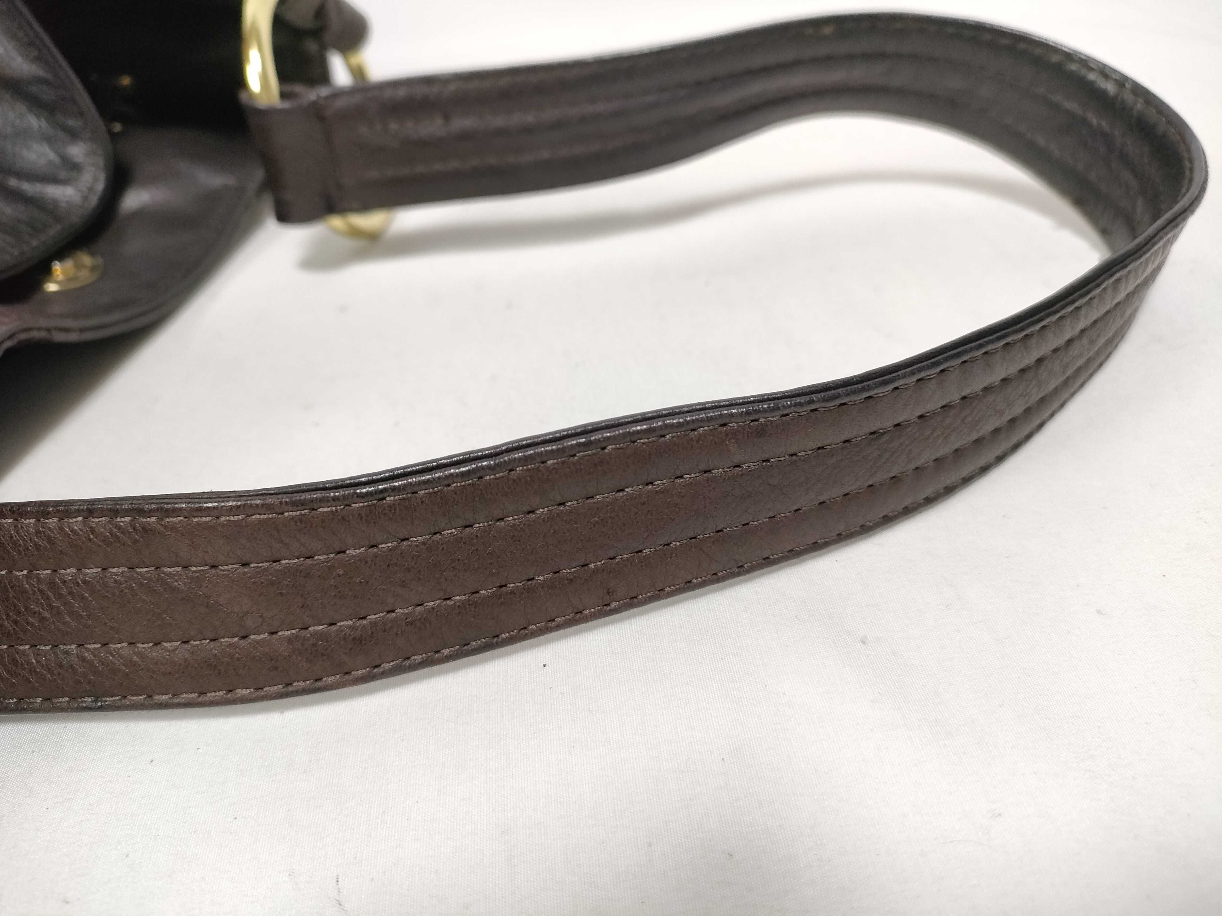 Leather Drawstring Shoulder Bag — view 10