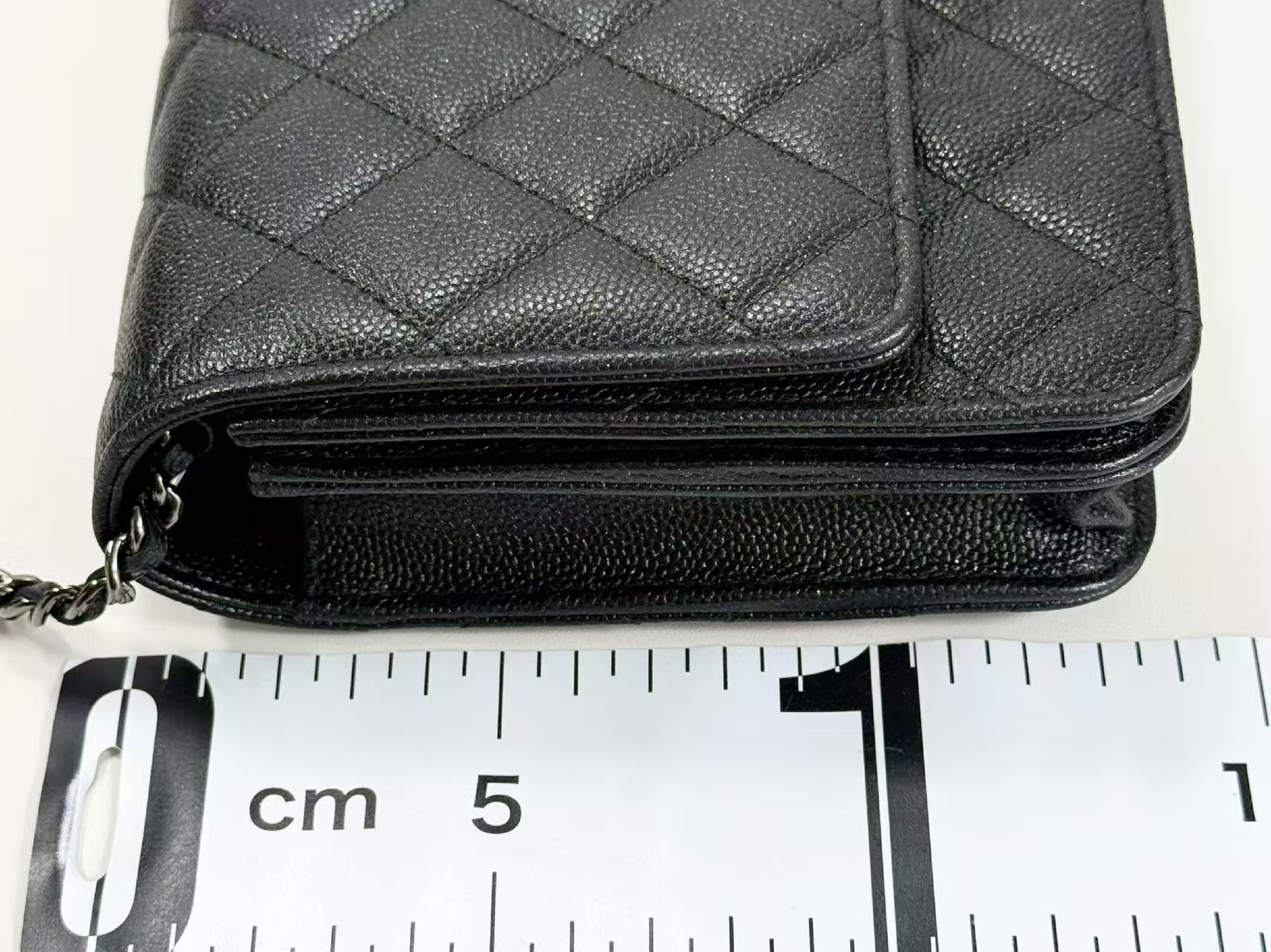 Black Caviar Skin Matelassé WOC W17/H14/D4cm approx. 24 series [Box, dust bag, authenticity card, seal included] Black silver hardware Shoulder bag 24945779 — view 5
