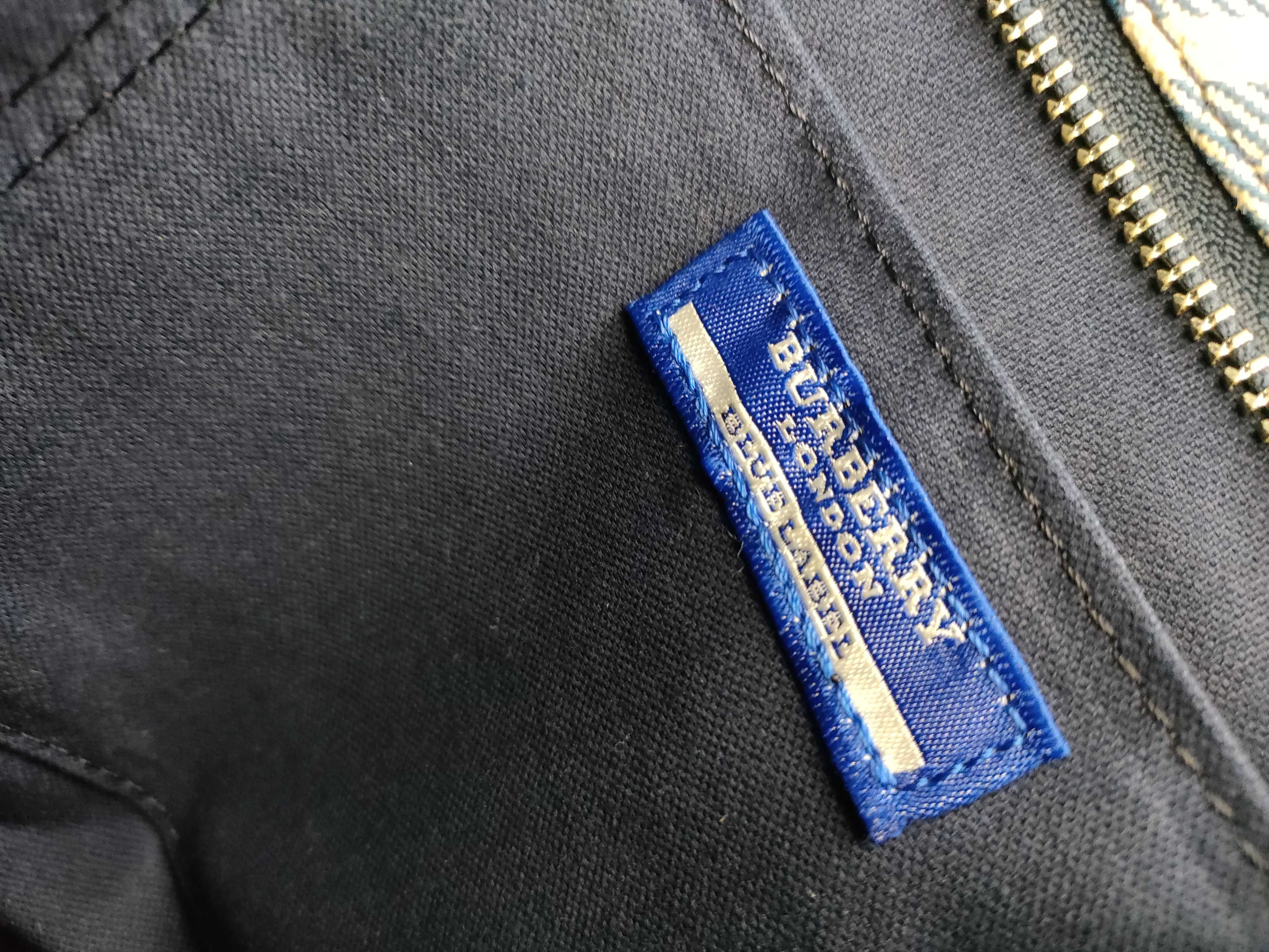 Blue Label Burberry Tote Bag Check Denim Tote Bag — view 12