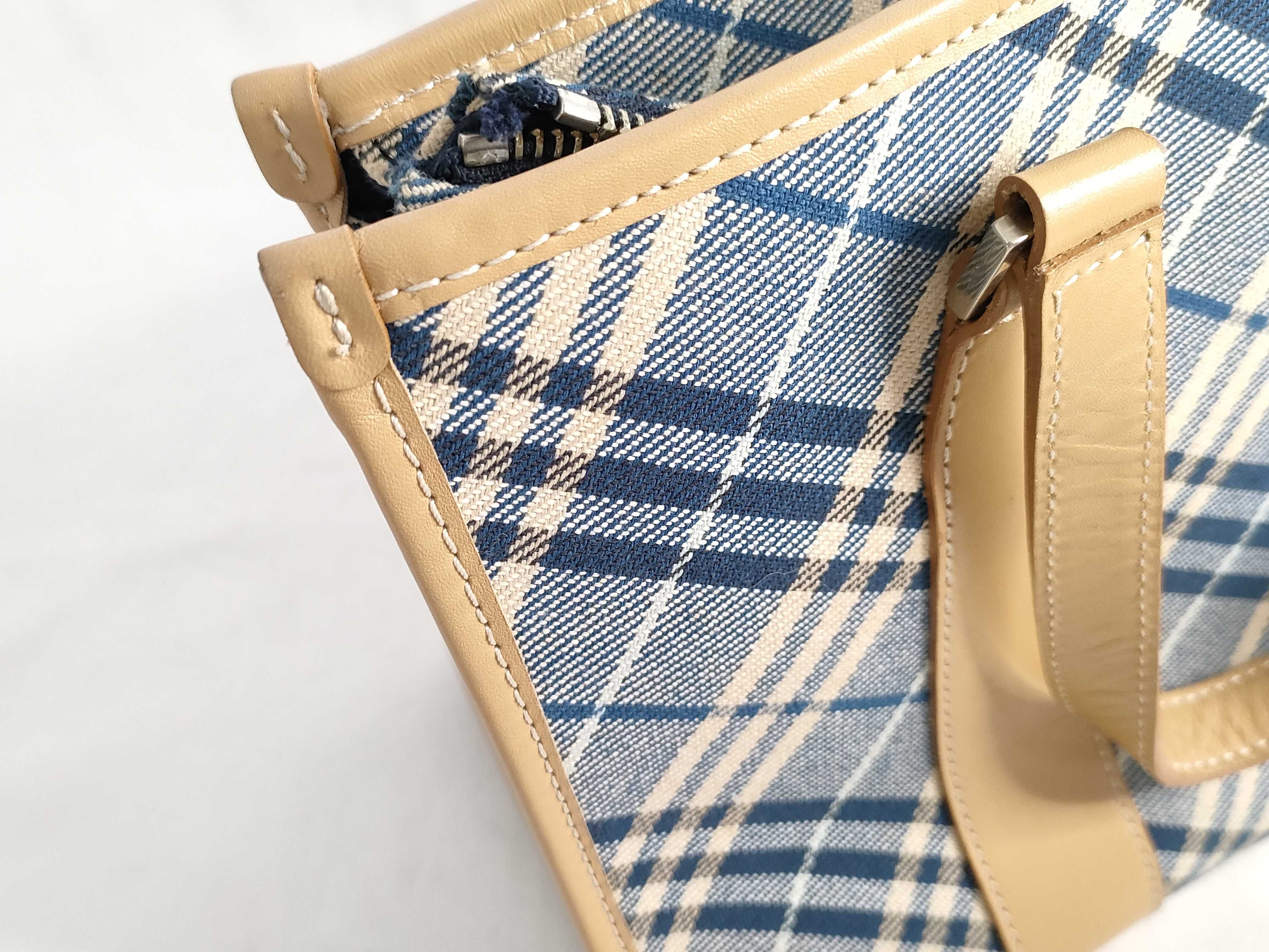 Blue Label Burberry Tote Bag Check Denim Tote Bag — view 15