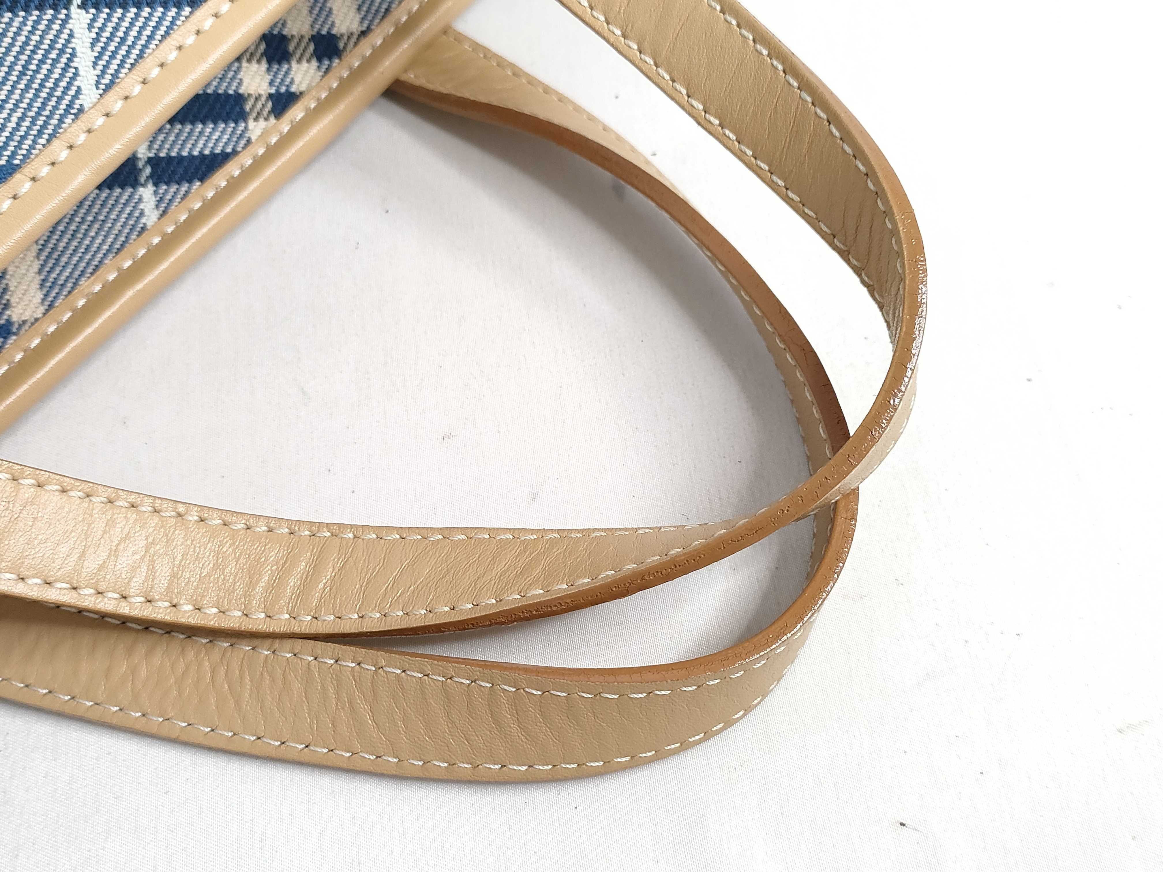 Blue Label Burberry Tote Bag Check Denim Tote Bag — view 4