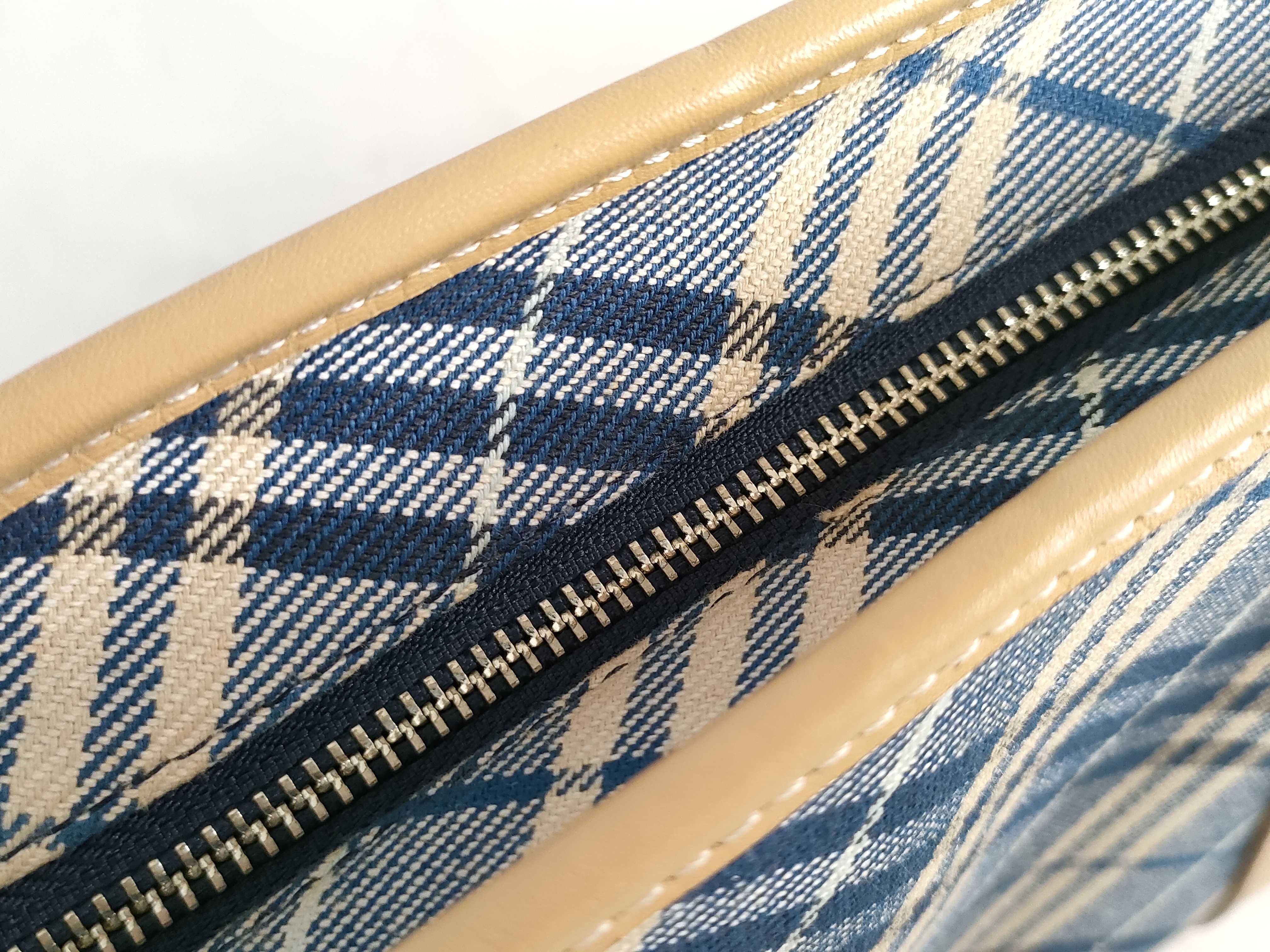 Blue Label Burberry Tote Bag Check Denim Tote Bag — view 8