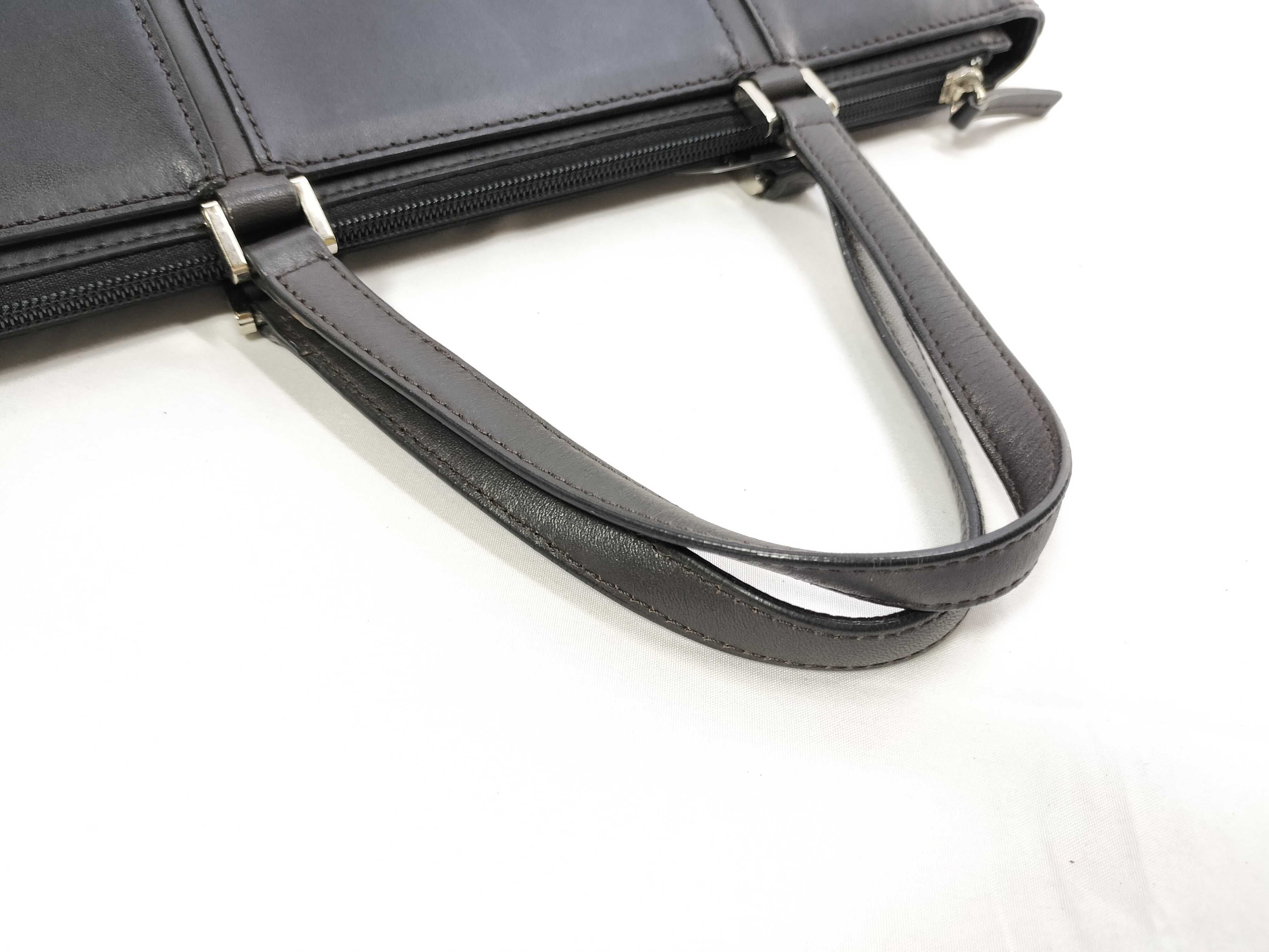Nova Check Leather Tote Bag — view 3