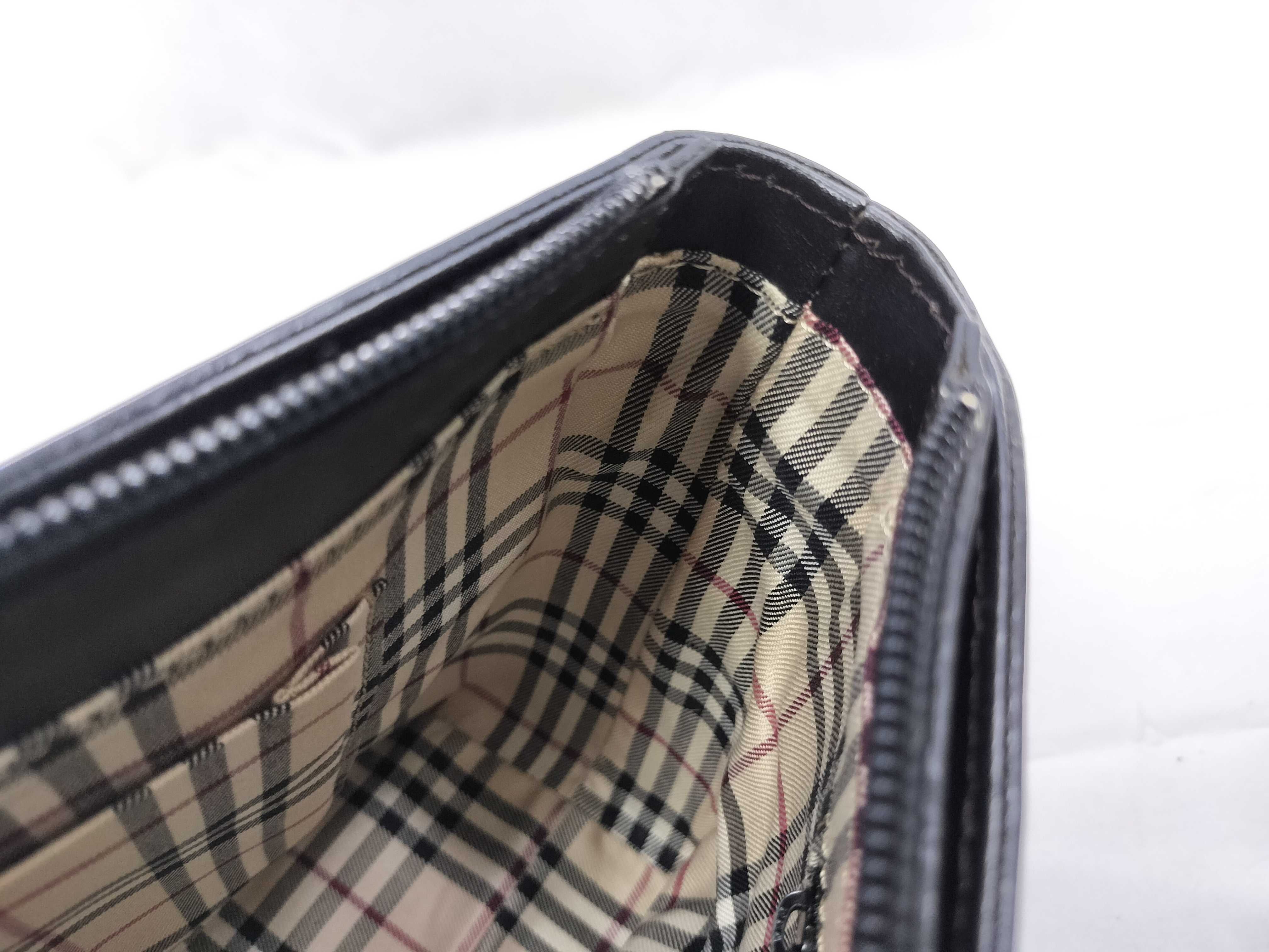Nova Check Leather Tote Bag — view 9