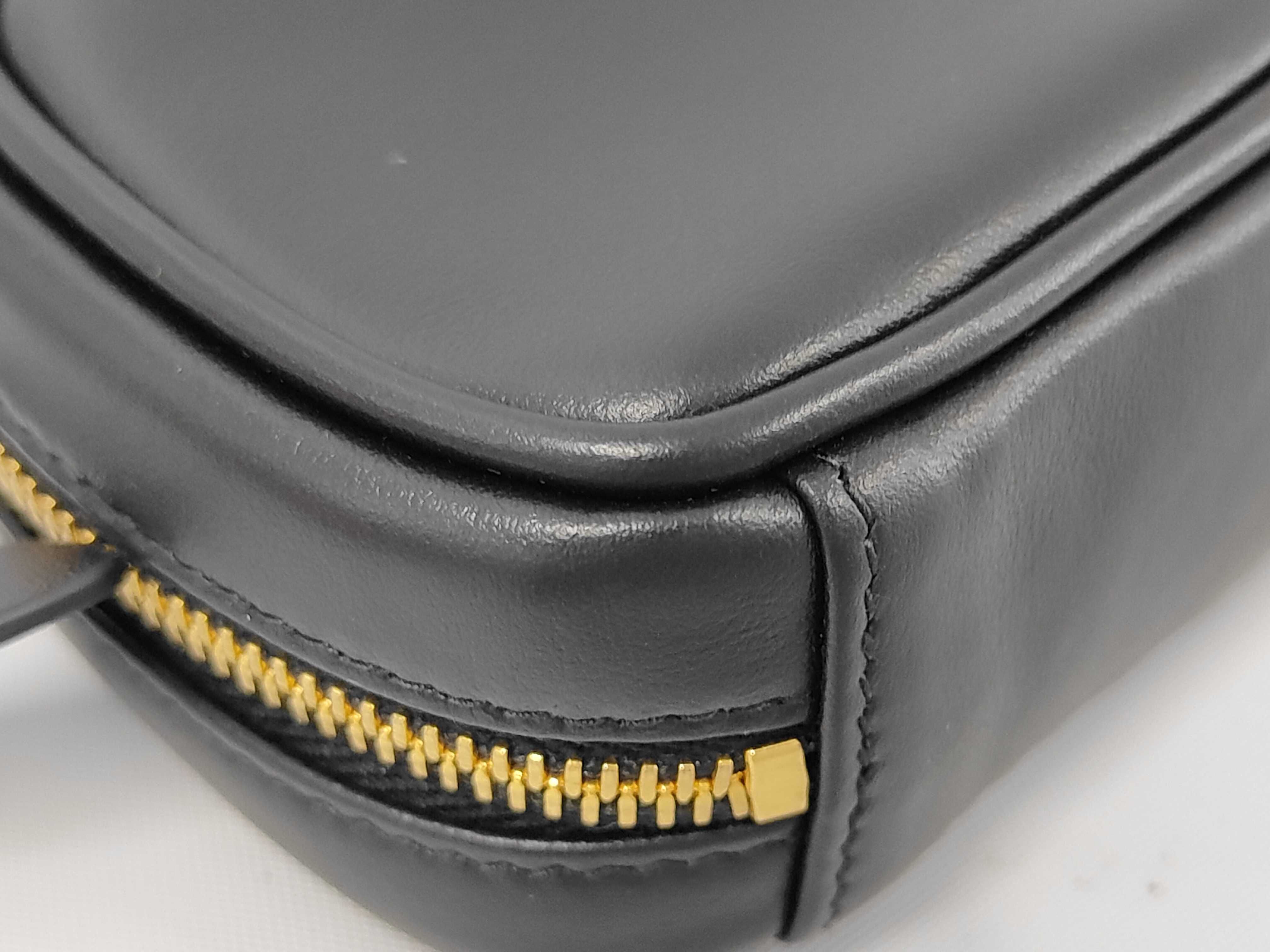 Unused Miu Beau Micro Leather Bag 2-way Black 5NR036 Pouch — view 3