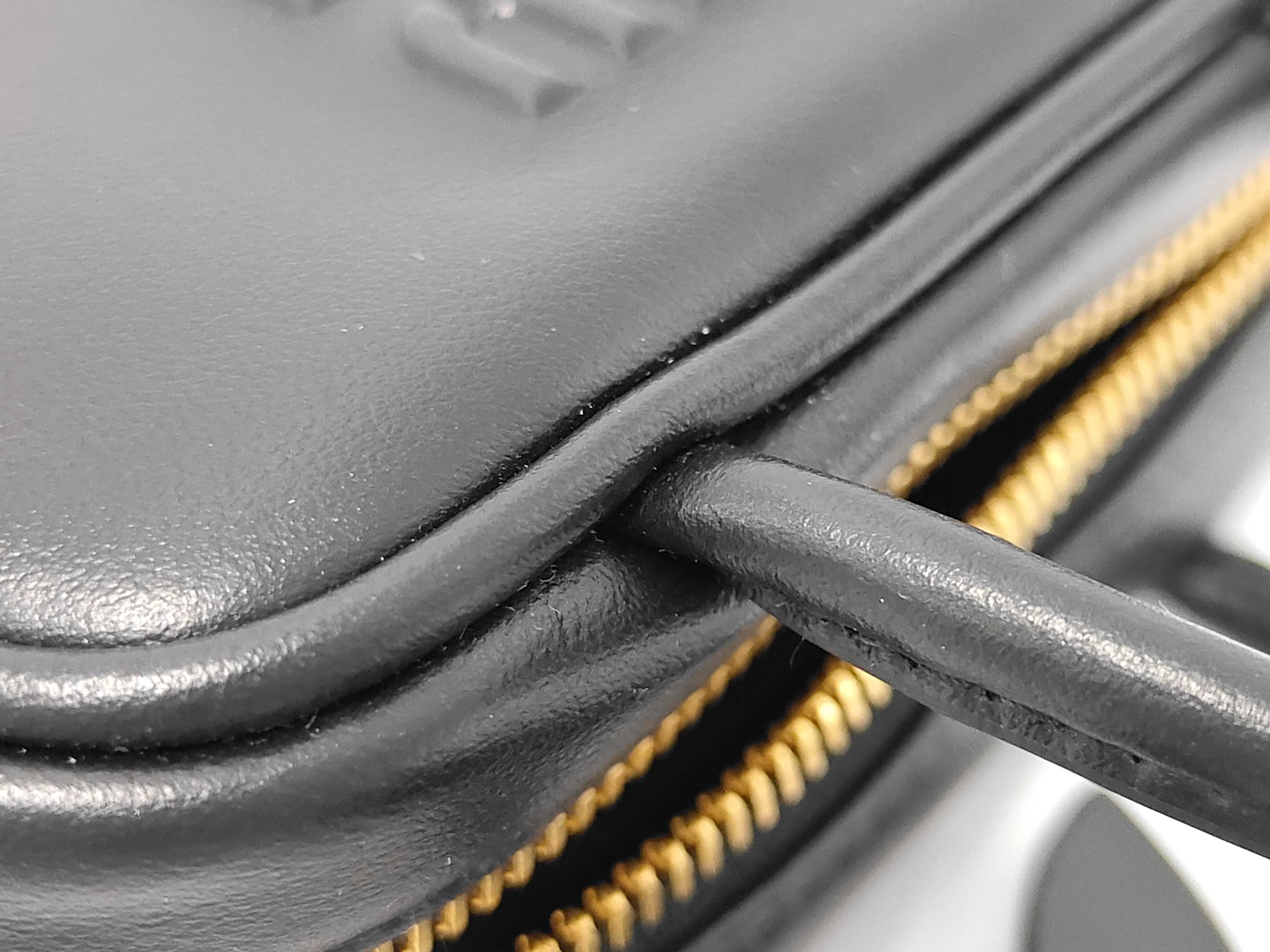 Unused Miu Beau Micro Leather Bag 2-way Black 5NR036 Pouch — view 10