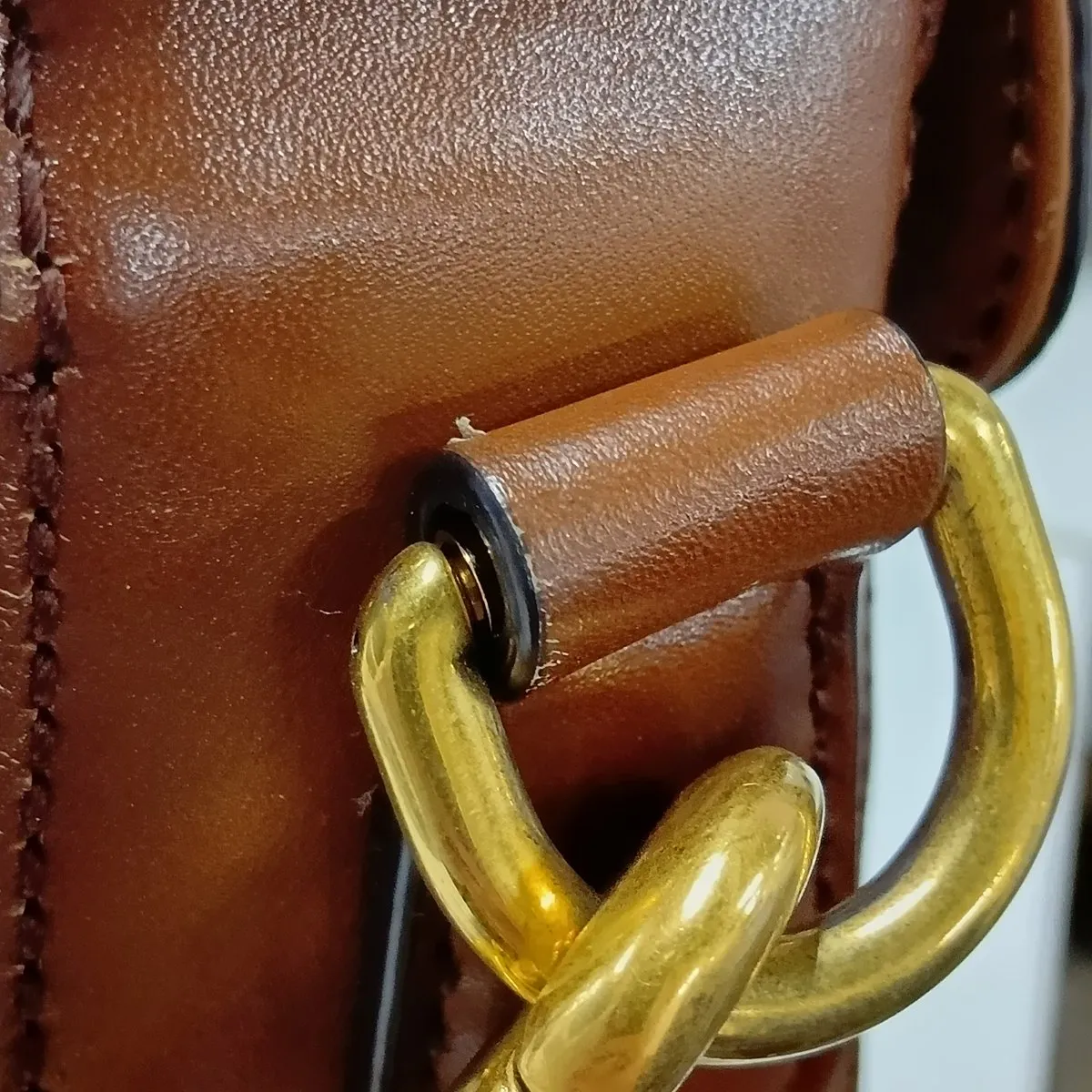 GG Canvas Shoulder Bag, Canvas x Leather, Beige x Brown, 383848 — view 13