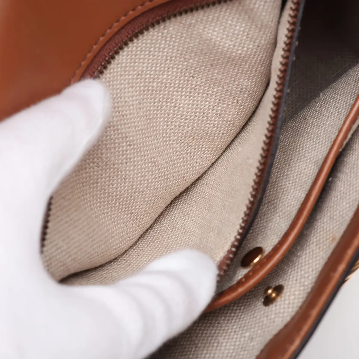 GG Canvas Shoulder Bag, Canvas x Leather, Beige x Brown, 383848 — view 8