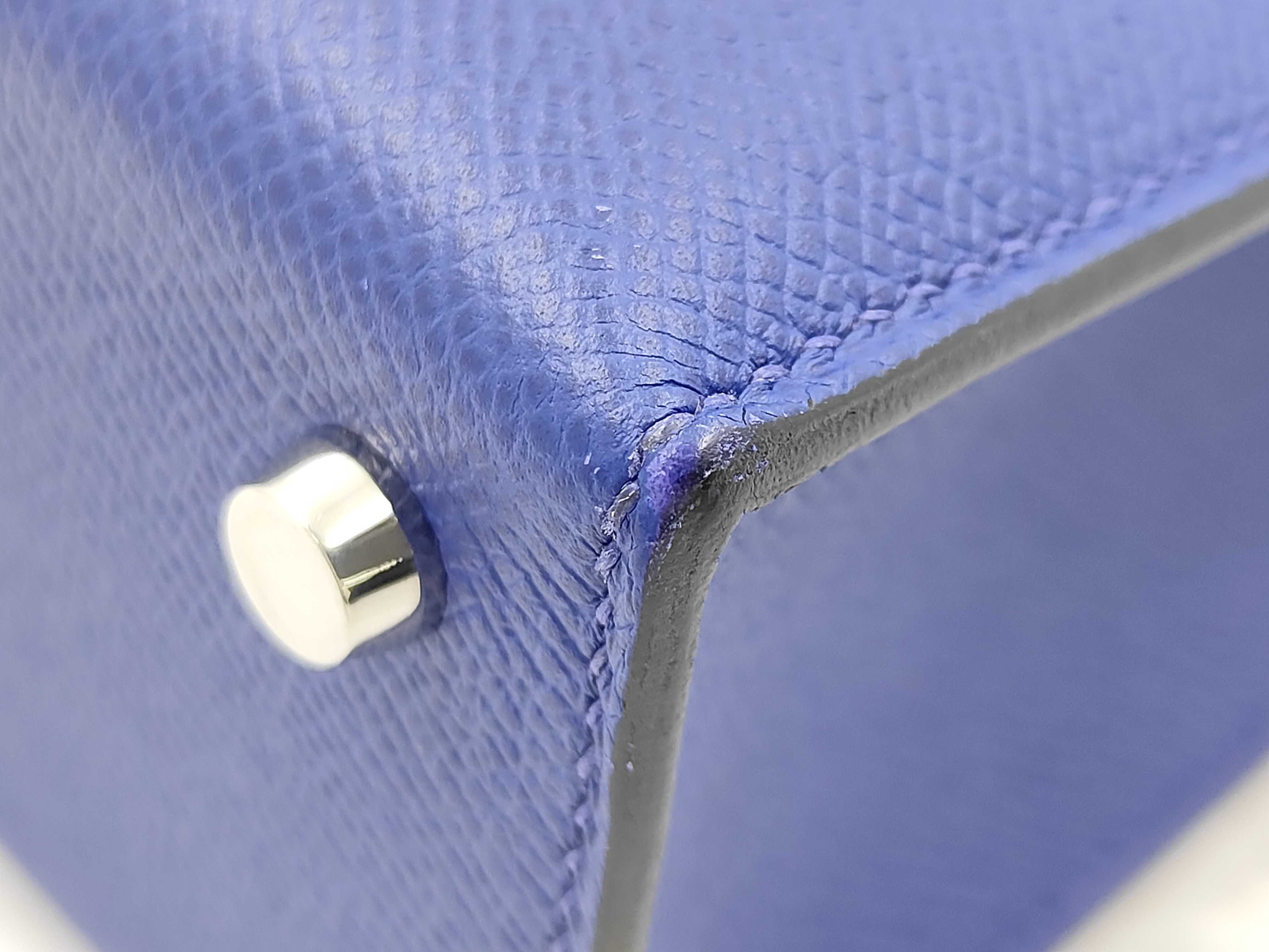 Veroux 23 Epsom Blue Saphir A Stamp SV Shoulder Bag — view 7