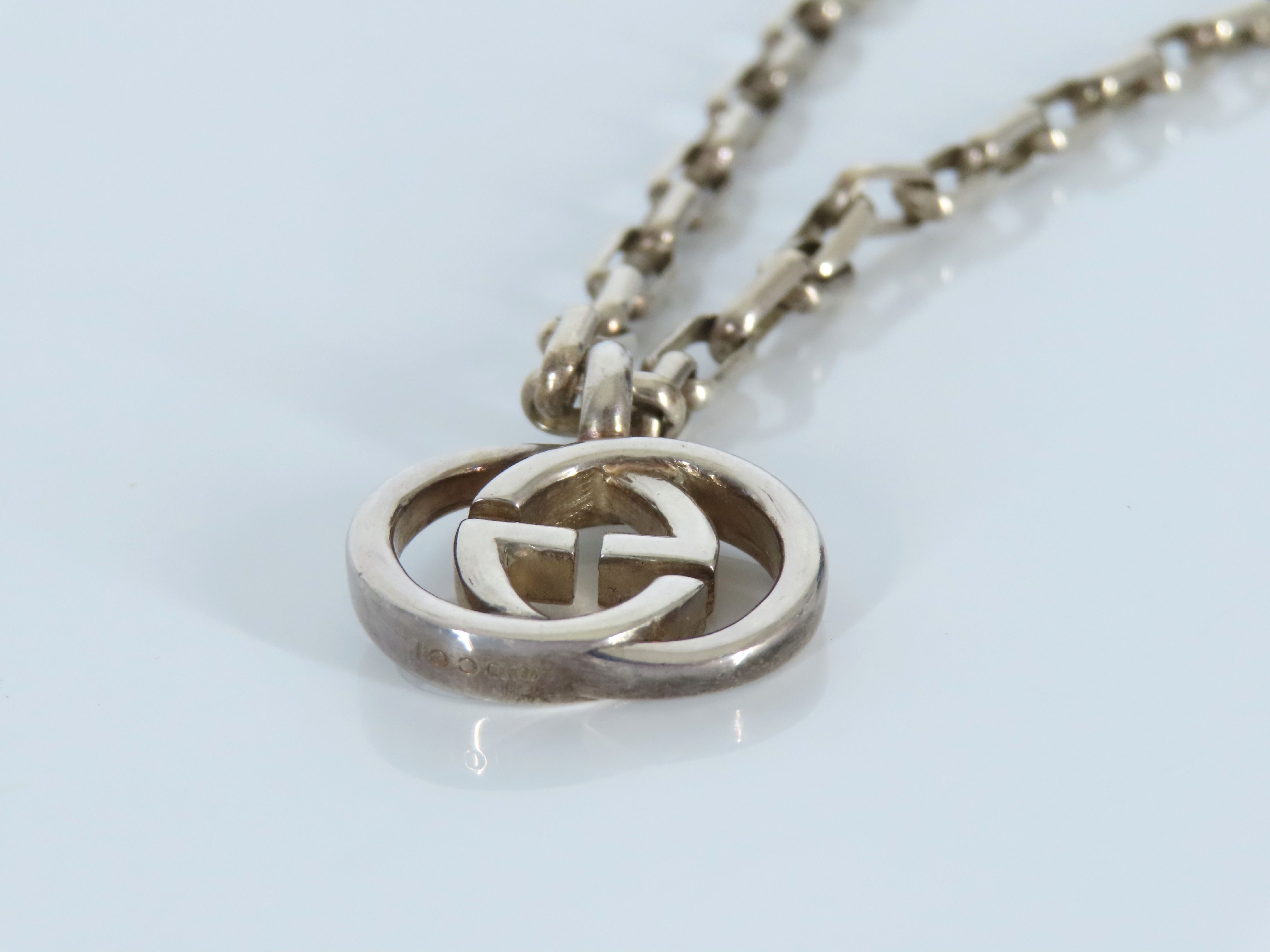 Interlocking Silver Necklace — view 2