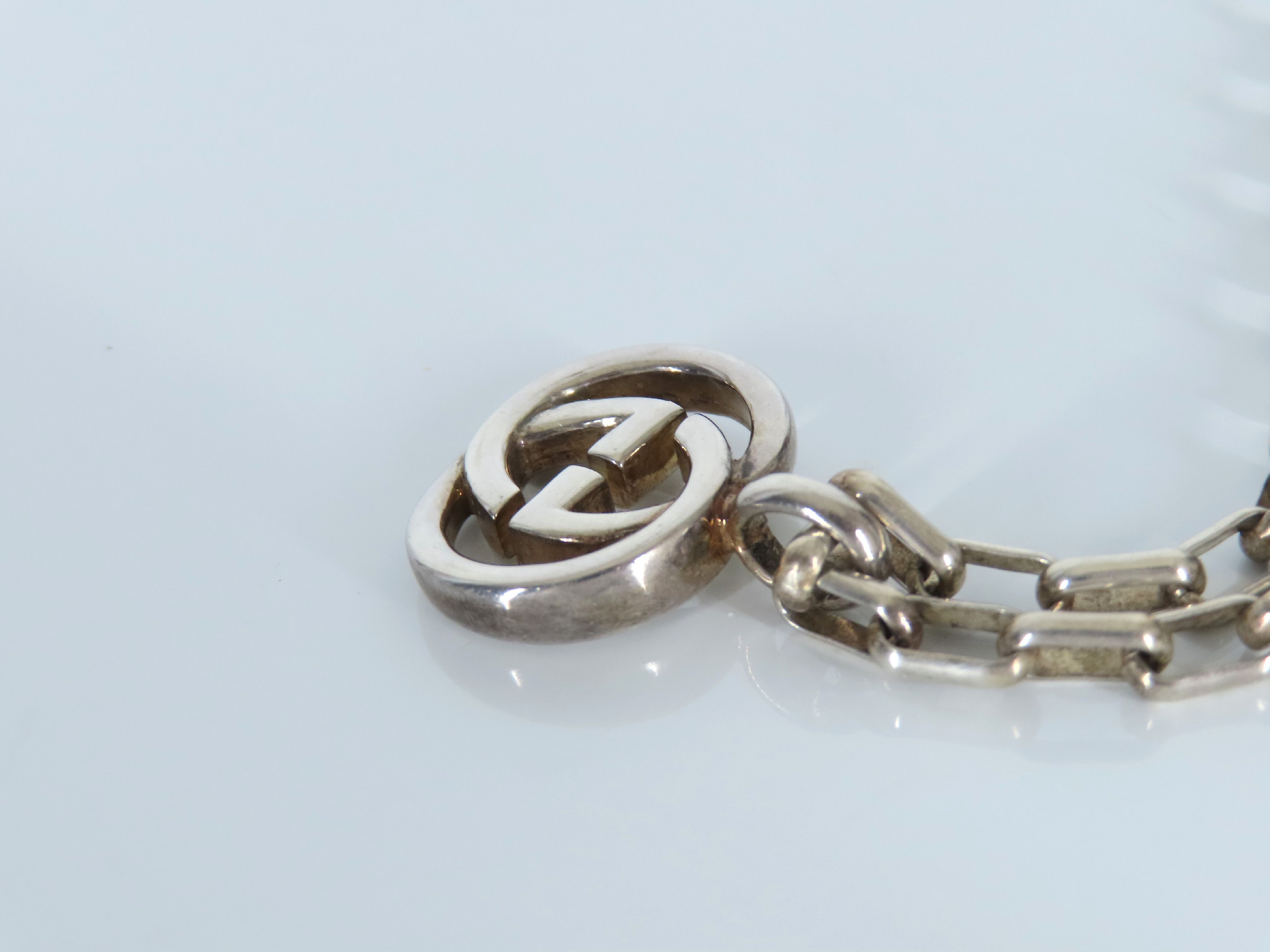 Interlocking Silver Necklace — view 3