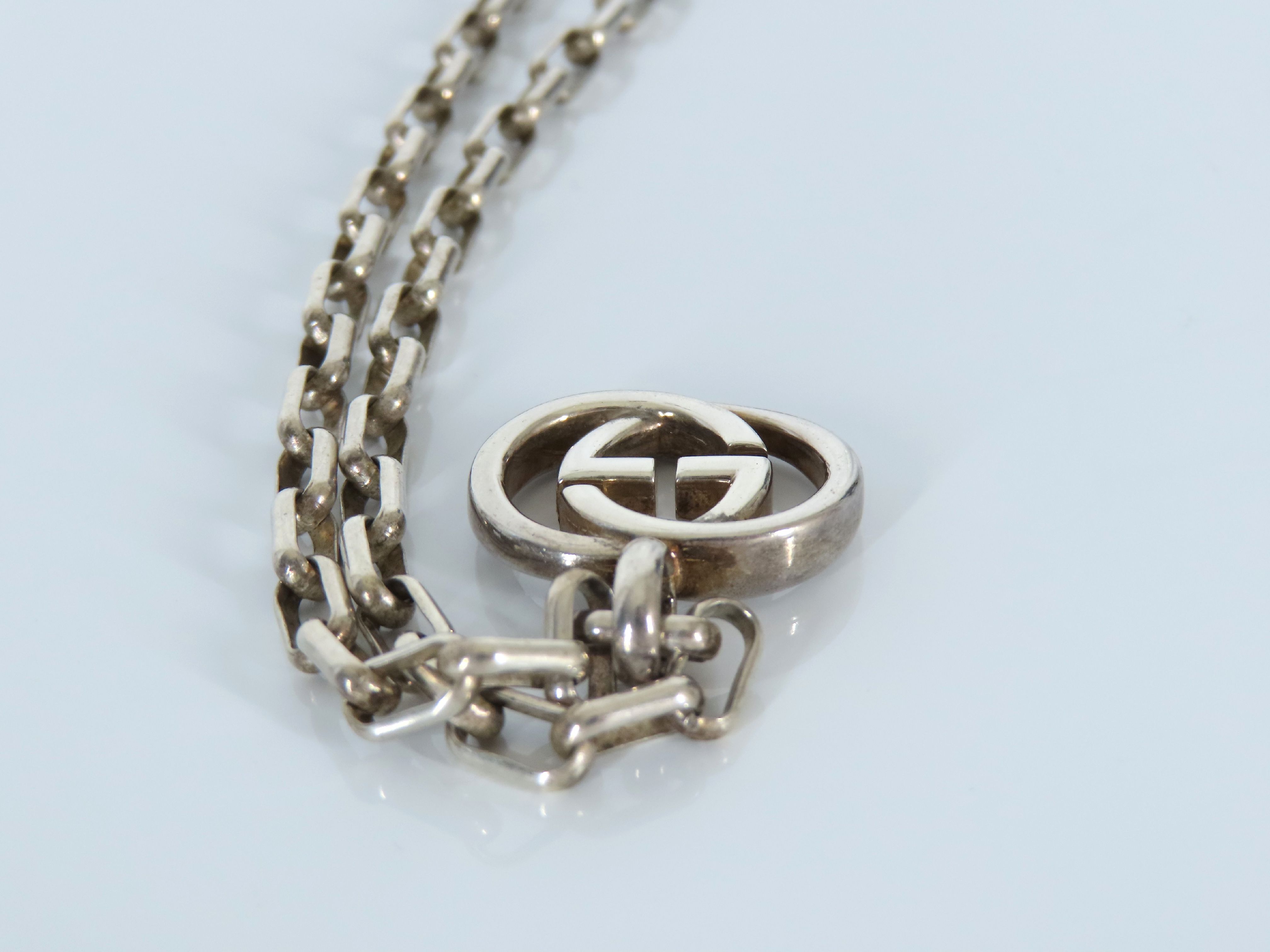 Interlocking Silver Necklace — view 5