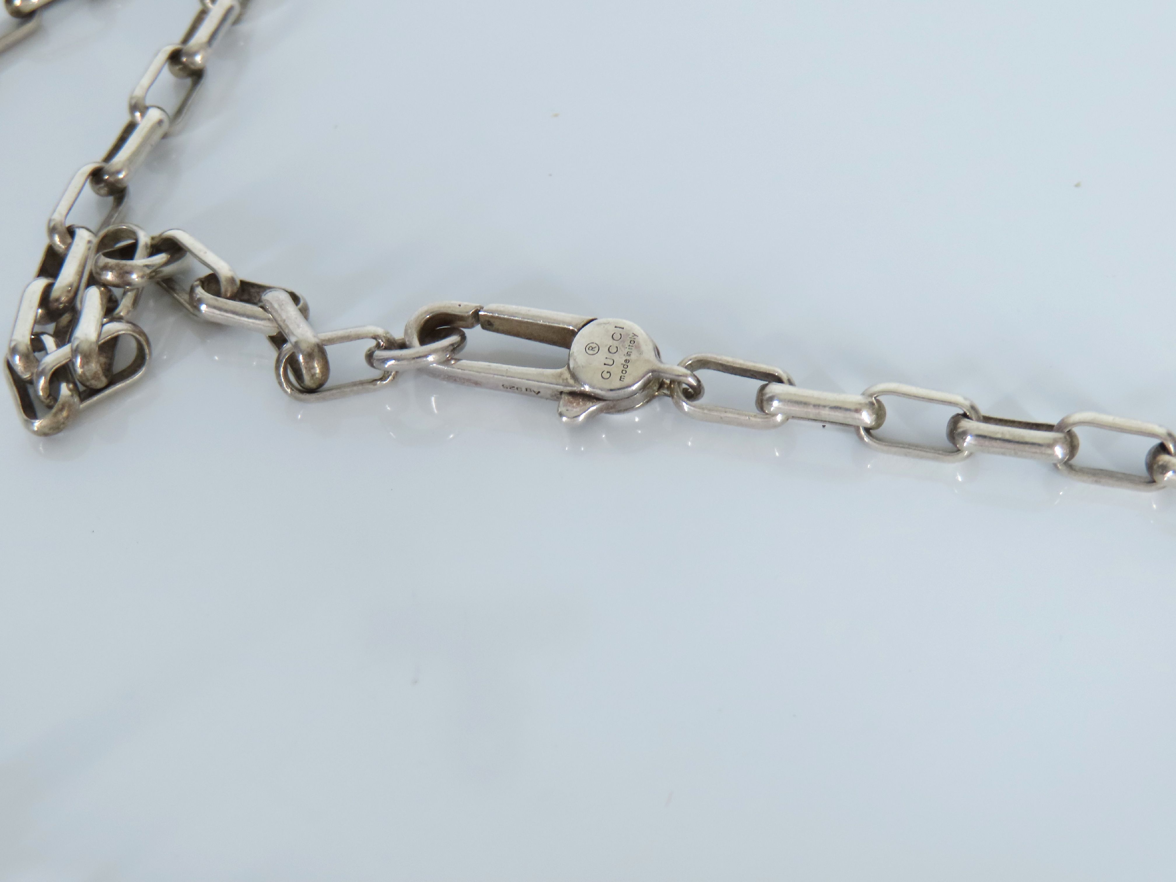 Interlocking Silver Necklace — view 7