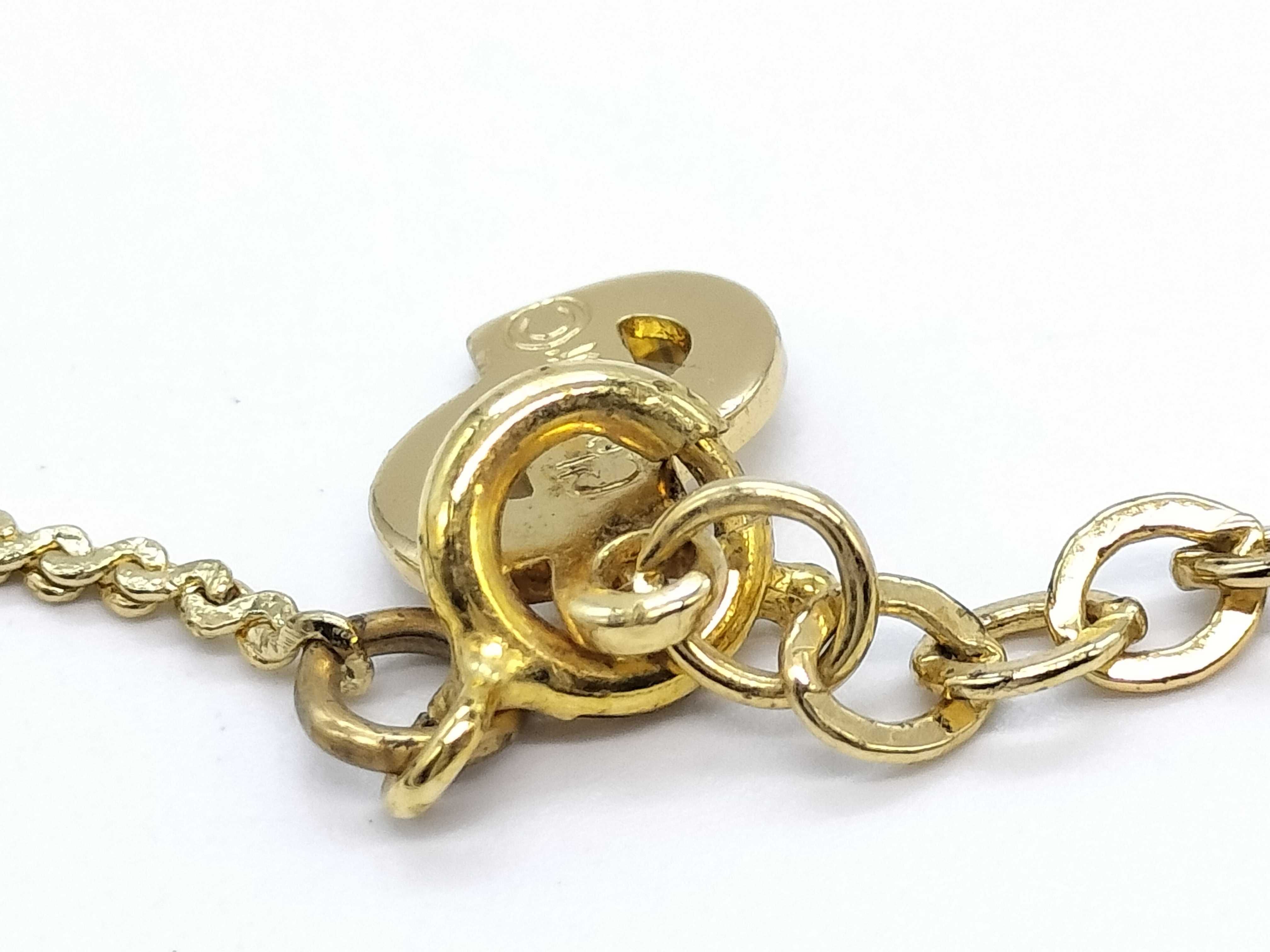 logo gold necklace — view 5